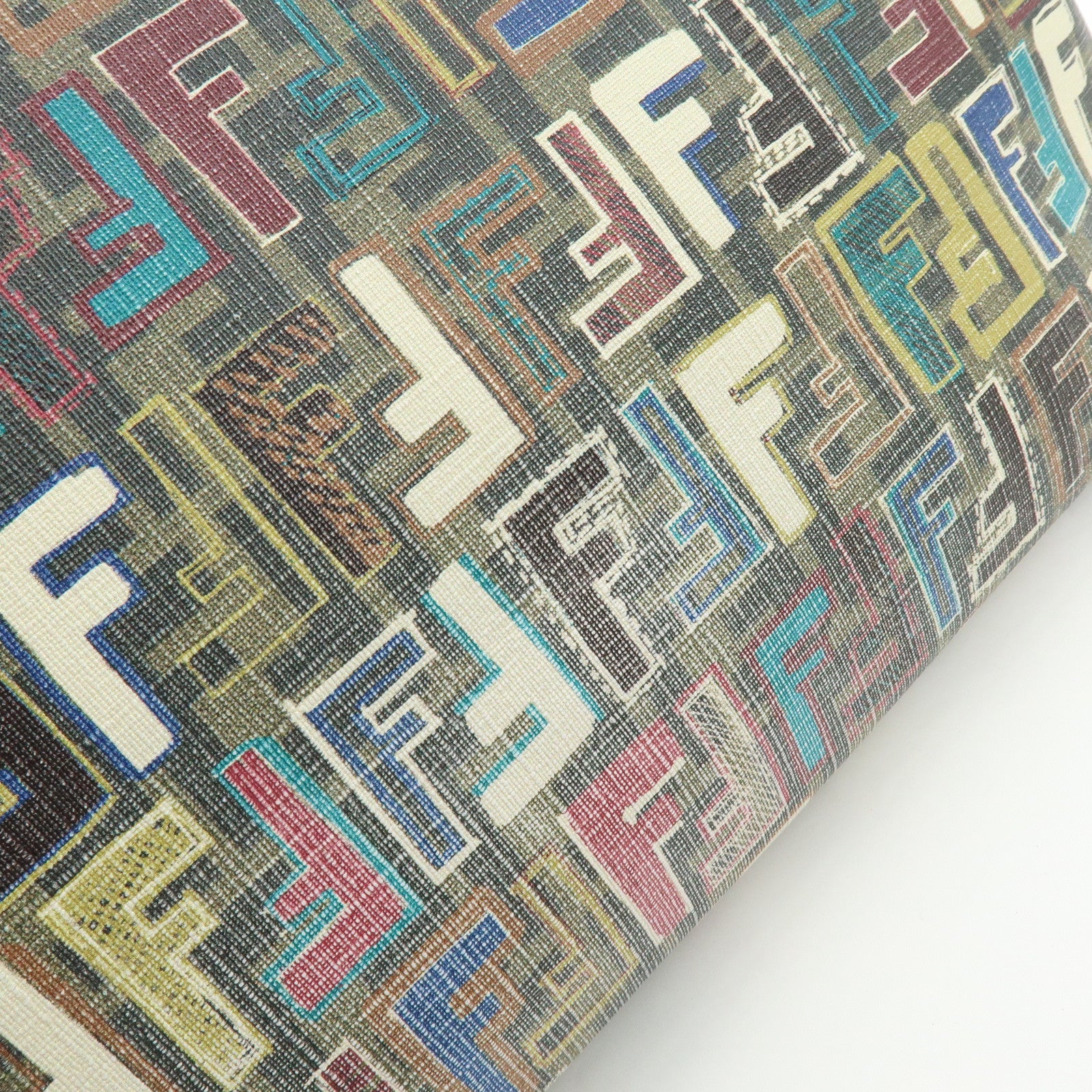 FENDI Zucca PVC Patent Leather Tote Bag Brown Multicolor 8BH185