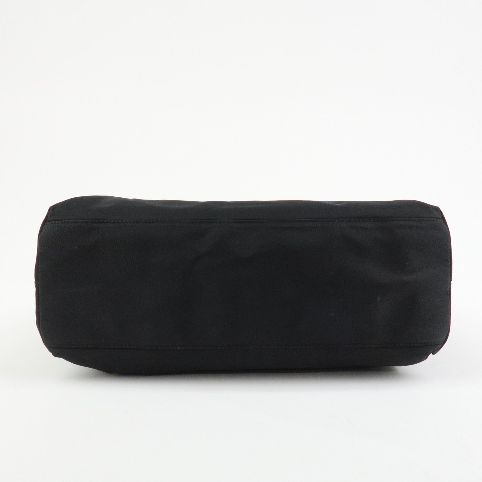 PRADA Triangle Logo Nylon Hand Bag Shoulder Bag Black H5692