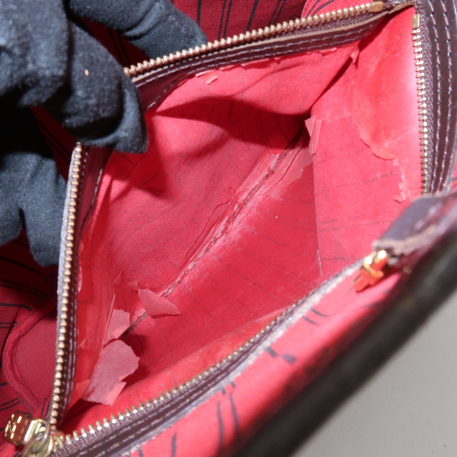 Louis Vuitton Damier Ebene Canvas Neverfull MM Tote Bag N51105