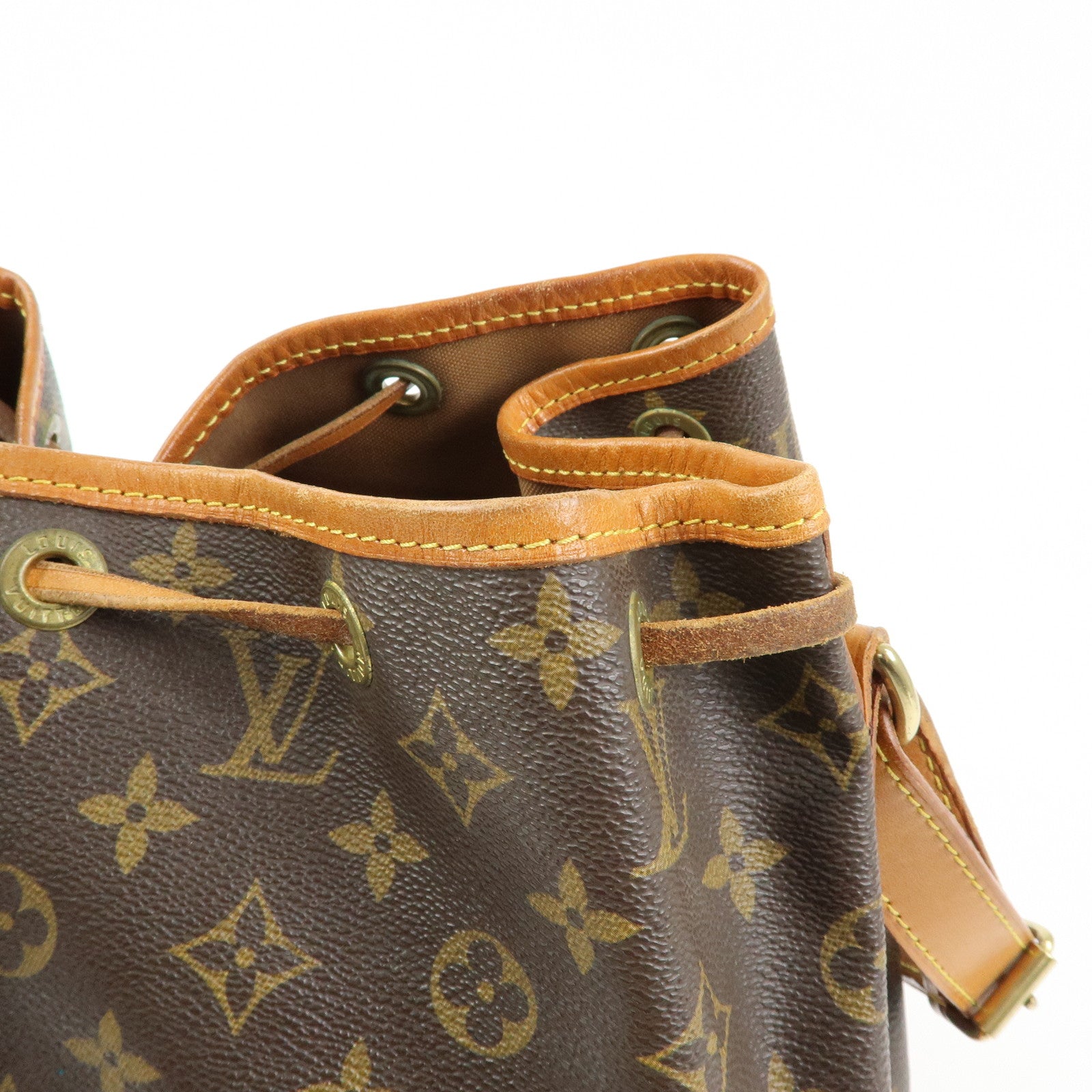 Louis Vuitton Monogram Petit Noe Shoulder Bag Brown M42226