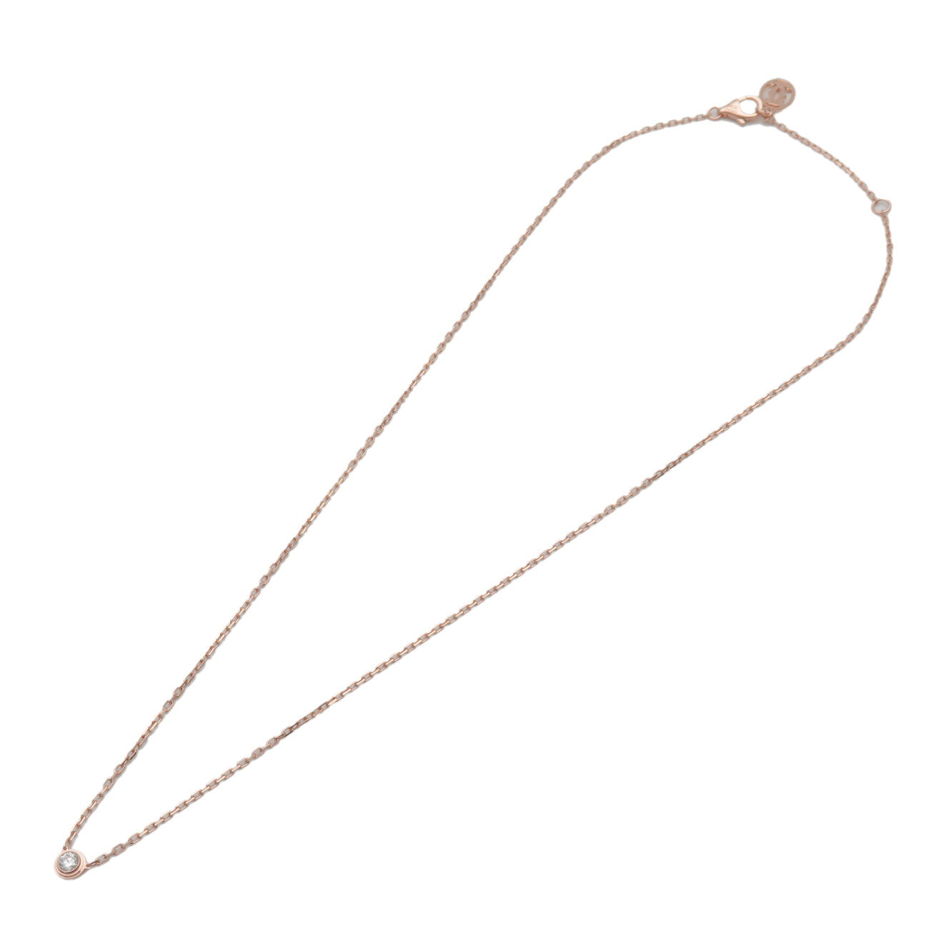Cartier D'amour 1P Diamond Necklace SM K18 750PG Rose Gold B7215700