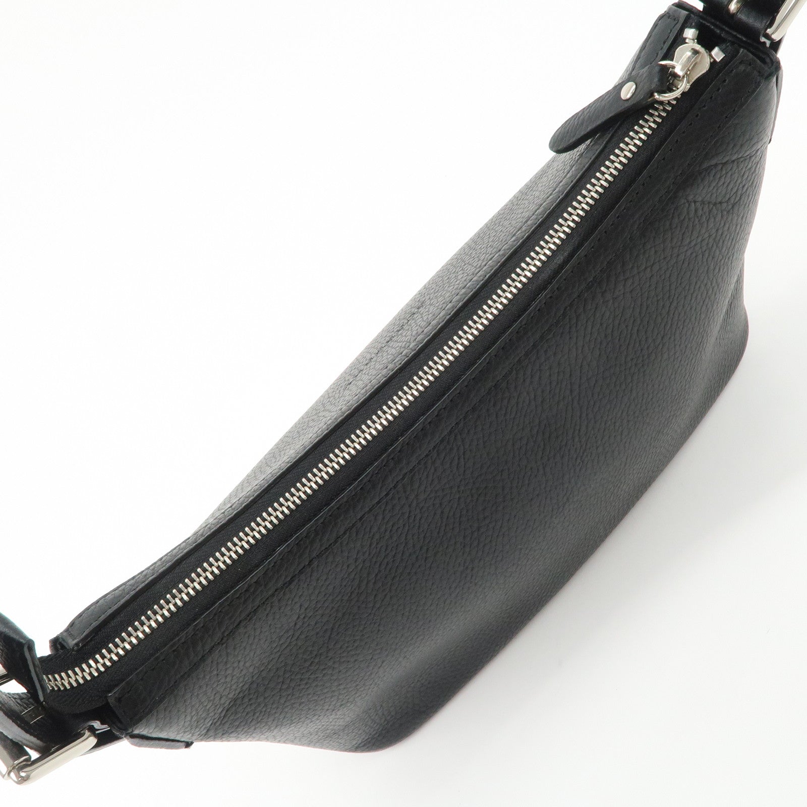 BURBERRY Leather Shoulder Bag Nova Plaid Black