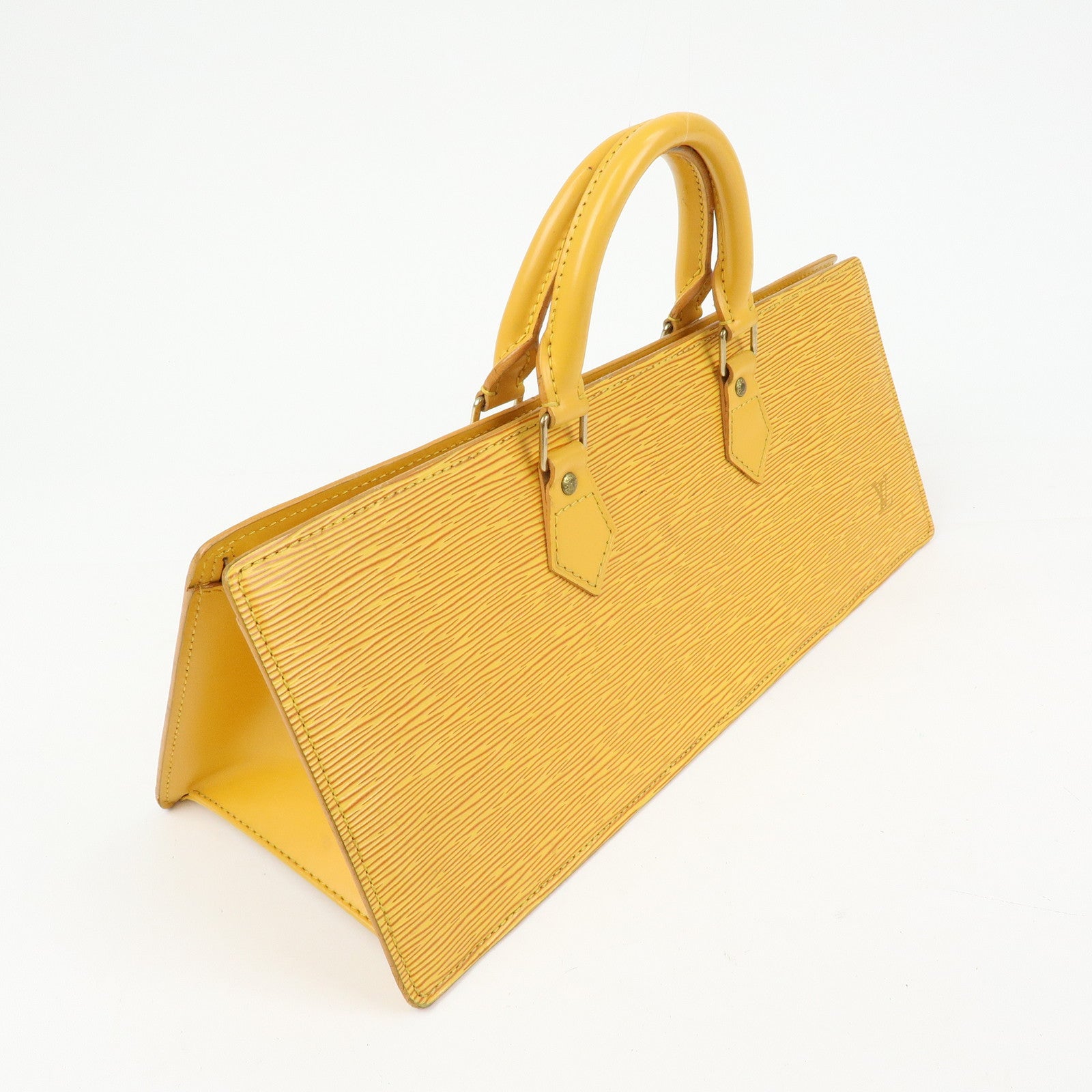 Louis Vuitton Epi Sac Triangle Hand Bag Tassili Yellow M52099