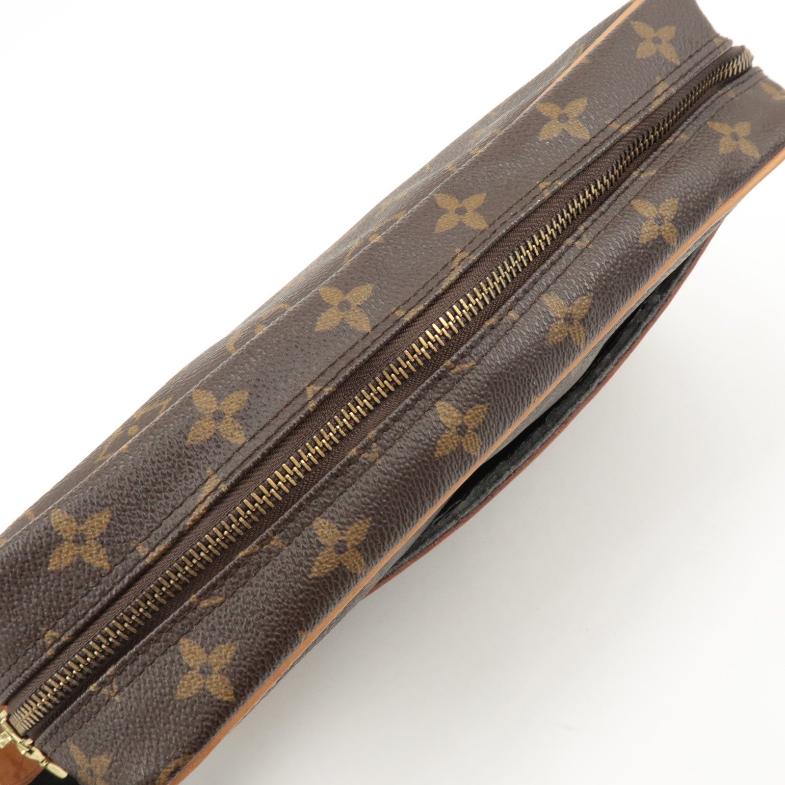 Louis Vuitton Monogram Compiegne 28 Pouch Clutch Bag Brown M51845 Used