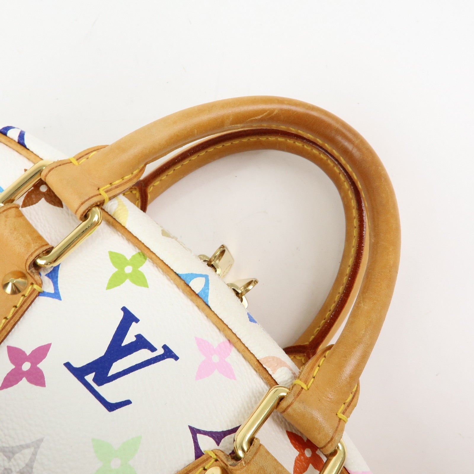 Louis Vuitton Monogram Multicolor Trouville Hand Bag Blanc M92663