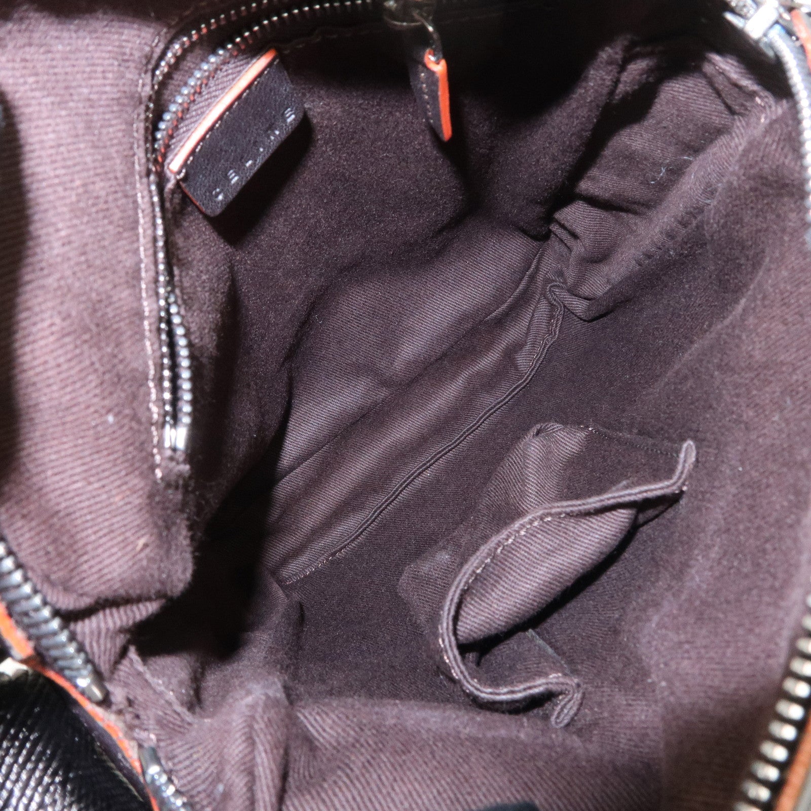 CELINE Macadam Leather Canvas Shoulder Bag Crossbody Bag Used