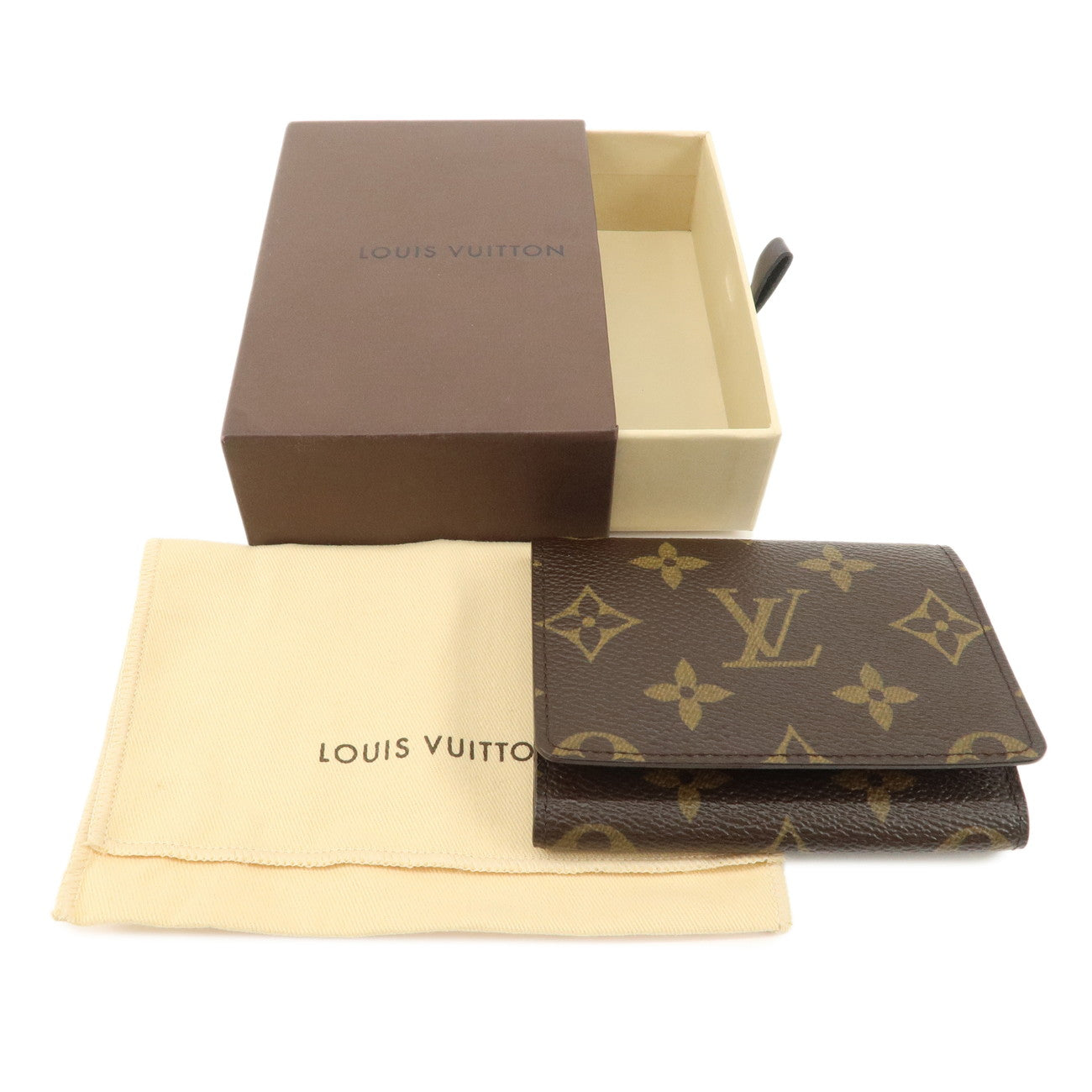 Louis Vuitton Monogram Envelope Carte de Visite Card Case M62920 Used