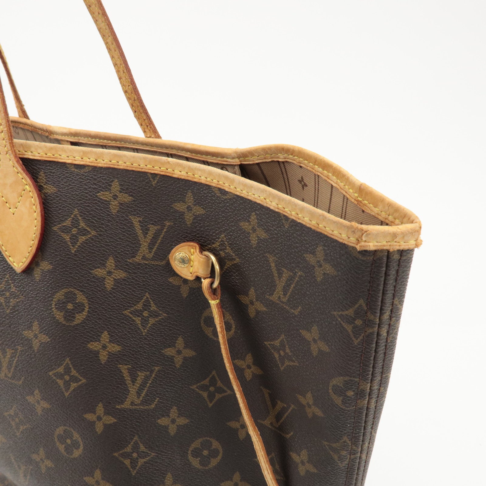 Louis Vuitton Monogram Neverfull GM Tote Bag Brown M40157 Used