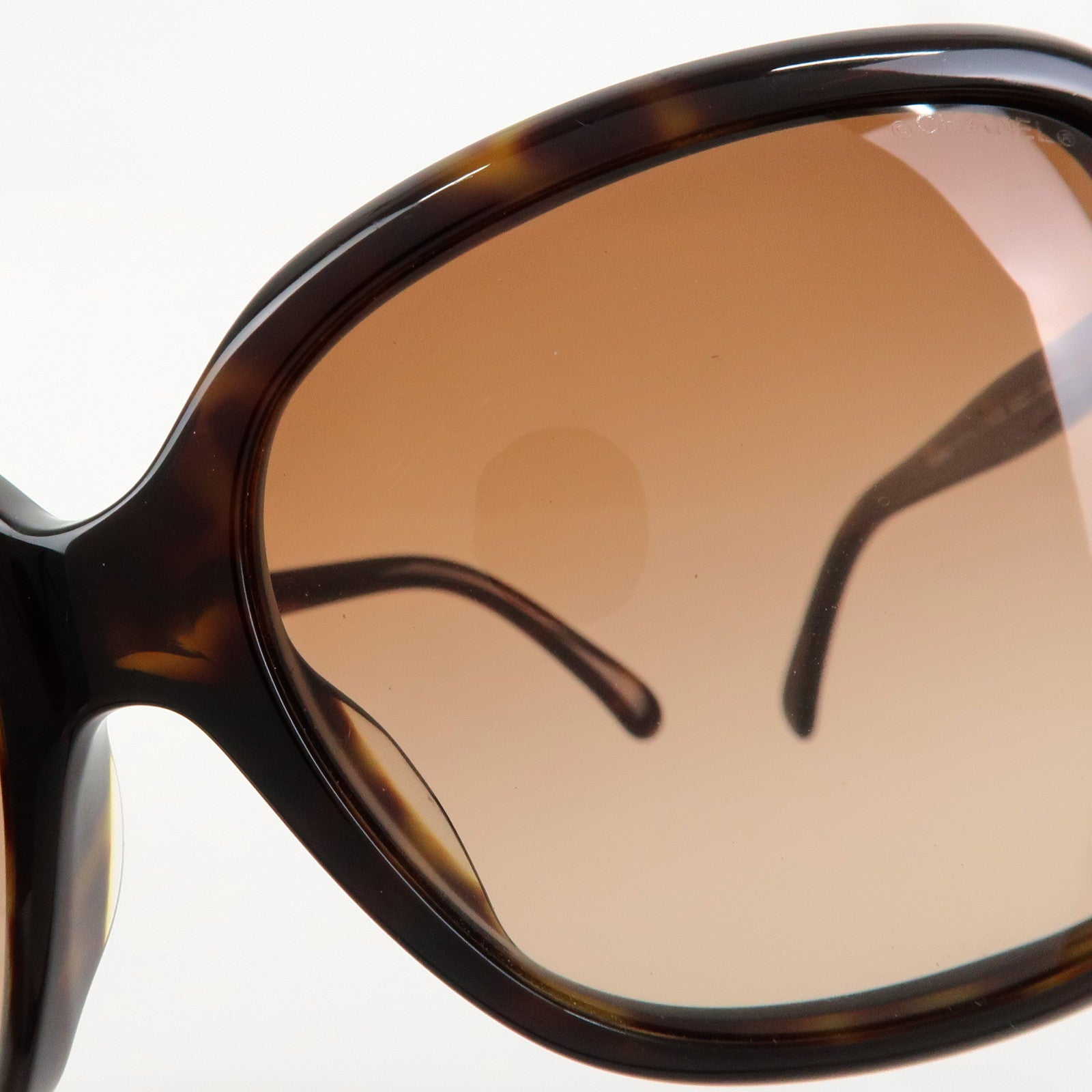 CHANEL CC Bow Sunglasses Tortoiseshell 5171-A c.714/3B 60□17