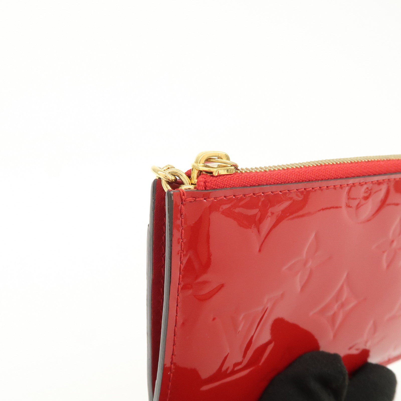Louis Vuitton Monogram Vernis Pochette Cles NM Cerise M90214