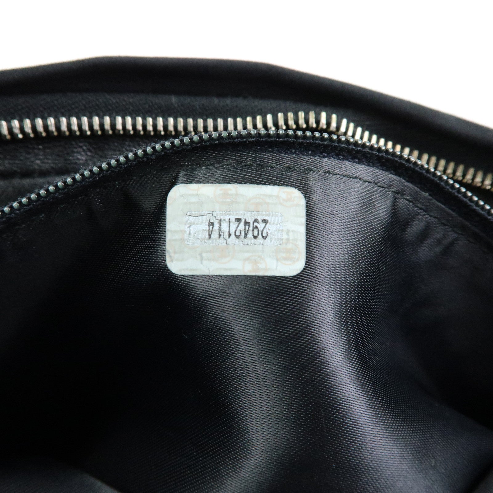 CHANEL Matelasse COCO Mark Suede Shoulder Crossbody Bag Black