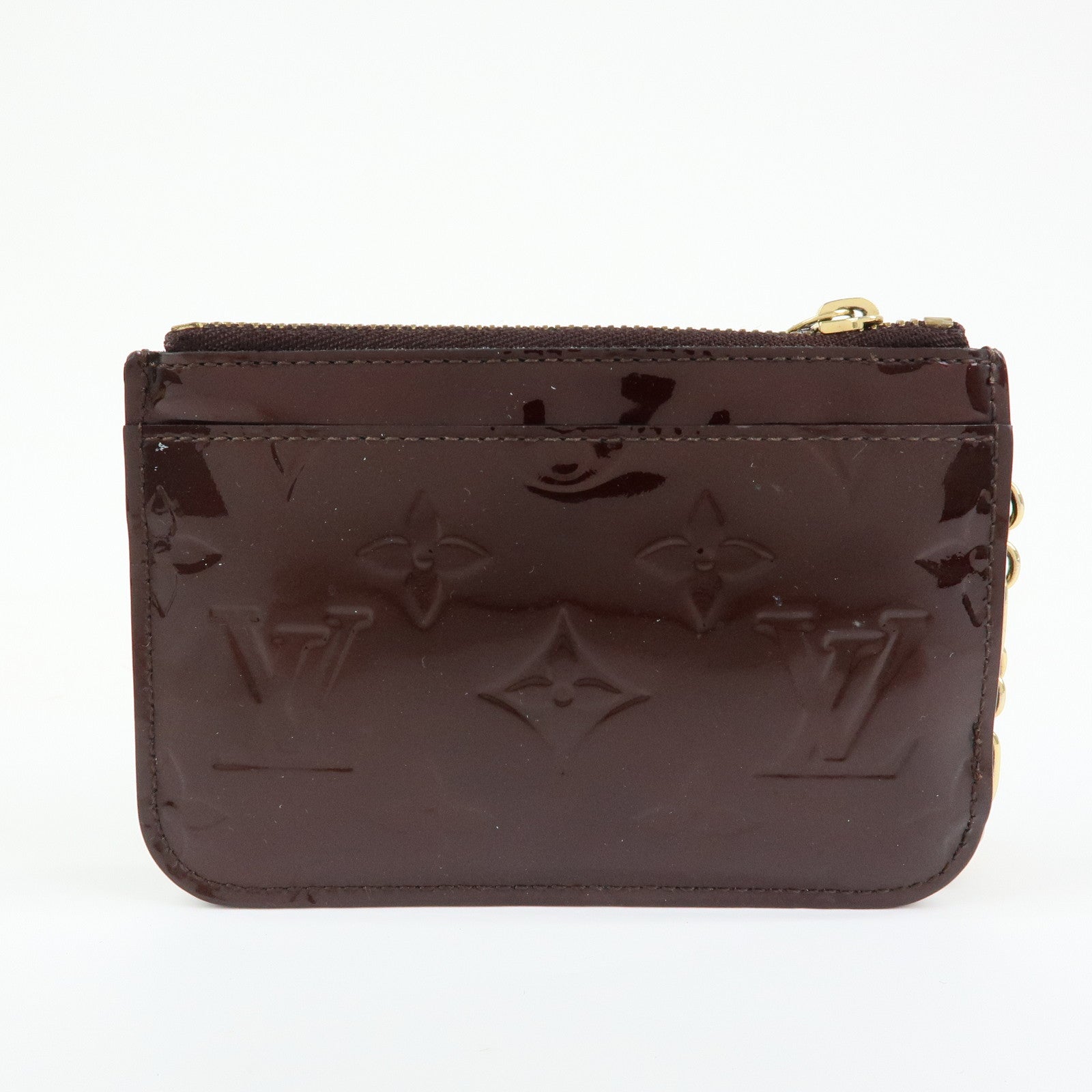 Louis Vuitton Vernis Pochette Cles NM Coin Case Amarante M93557