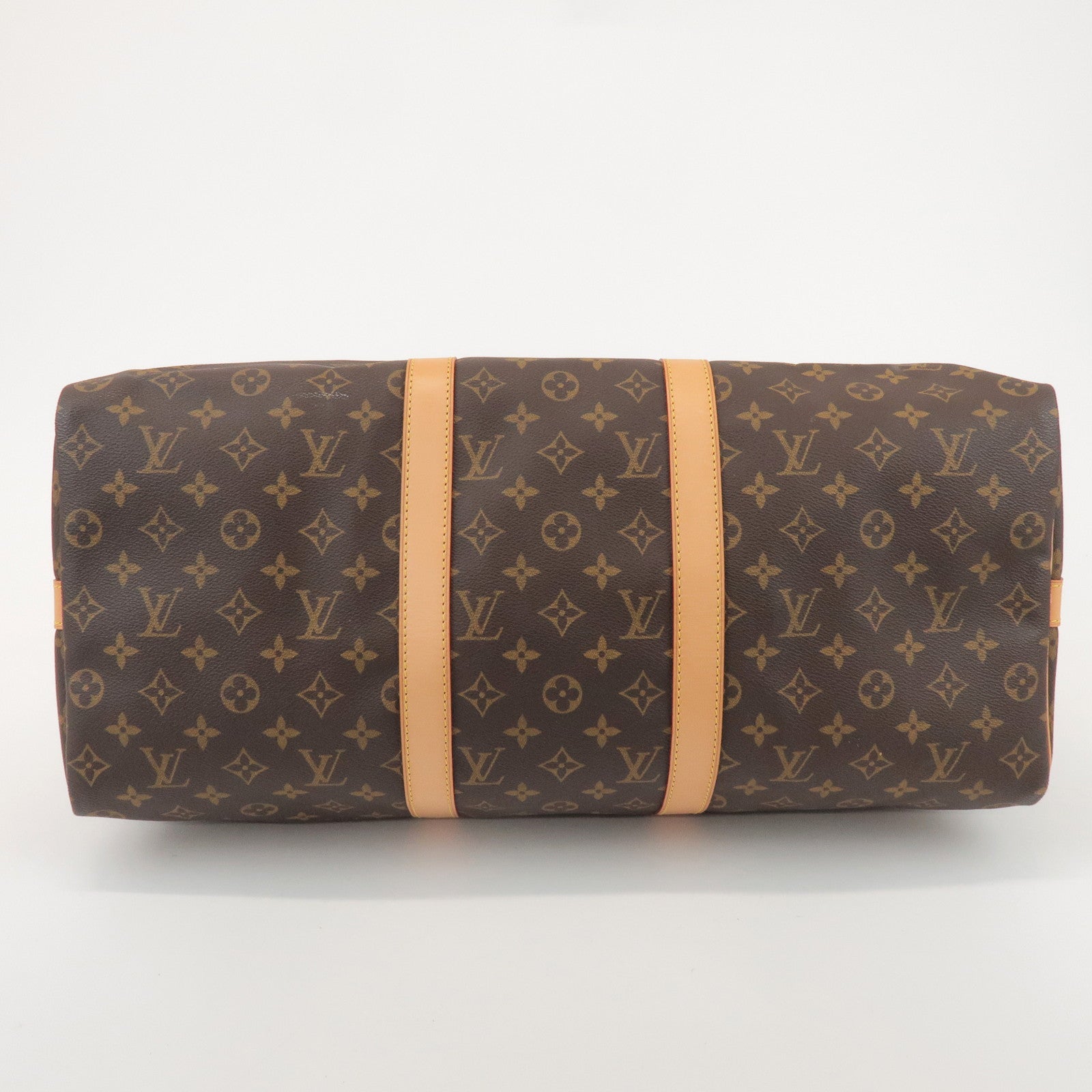 Louis Vuitton Monogram Keep All Bandouliere 50 Boston Bag M41416