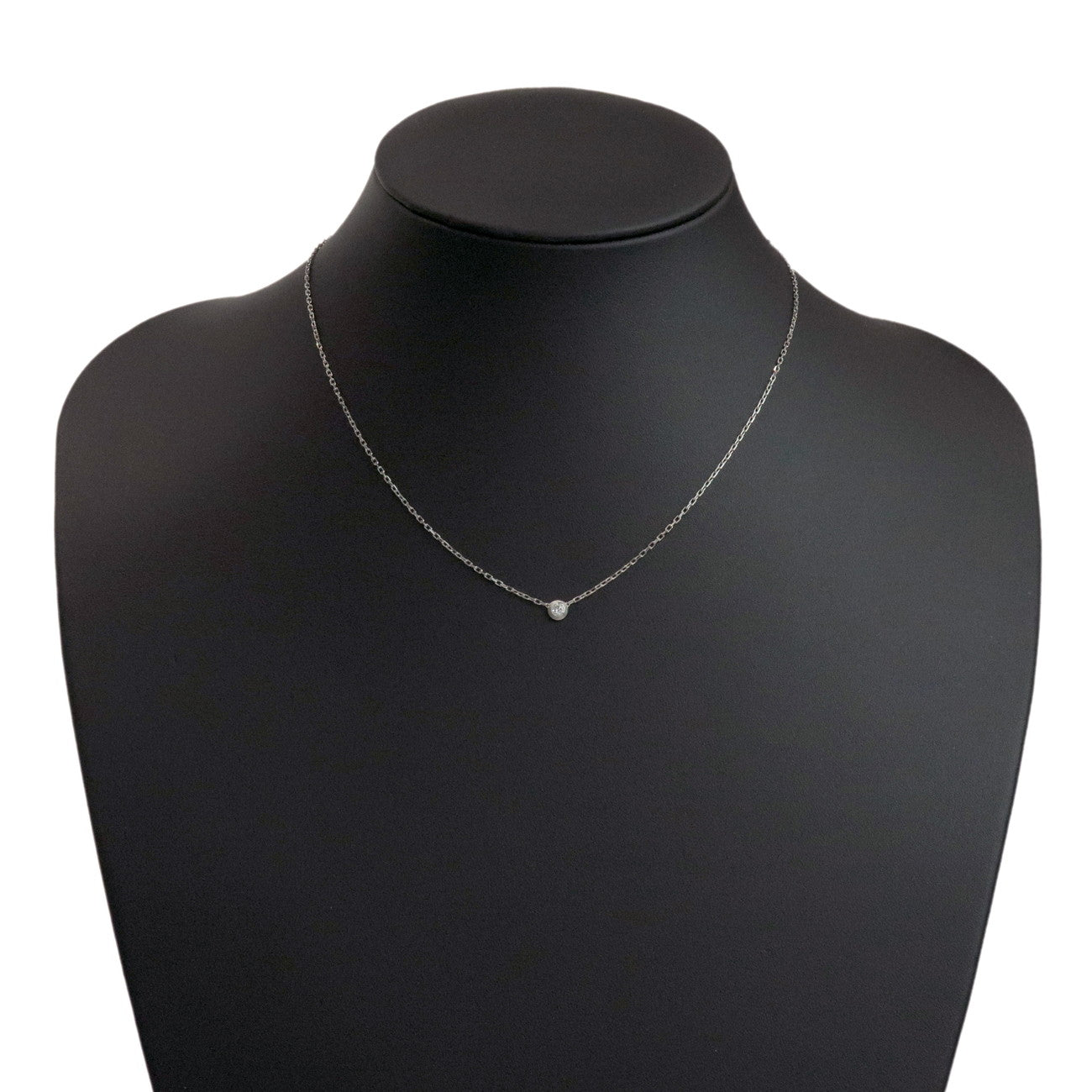 Cartier D'amour 1P Diamond Necklace SM K18 750WG White Gold