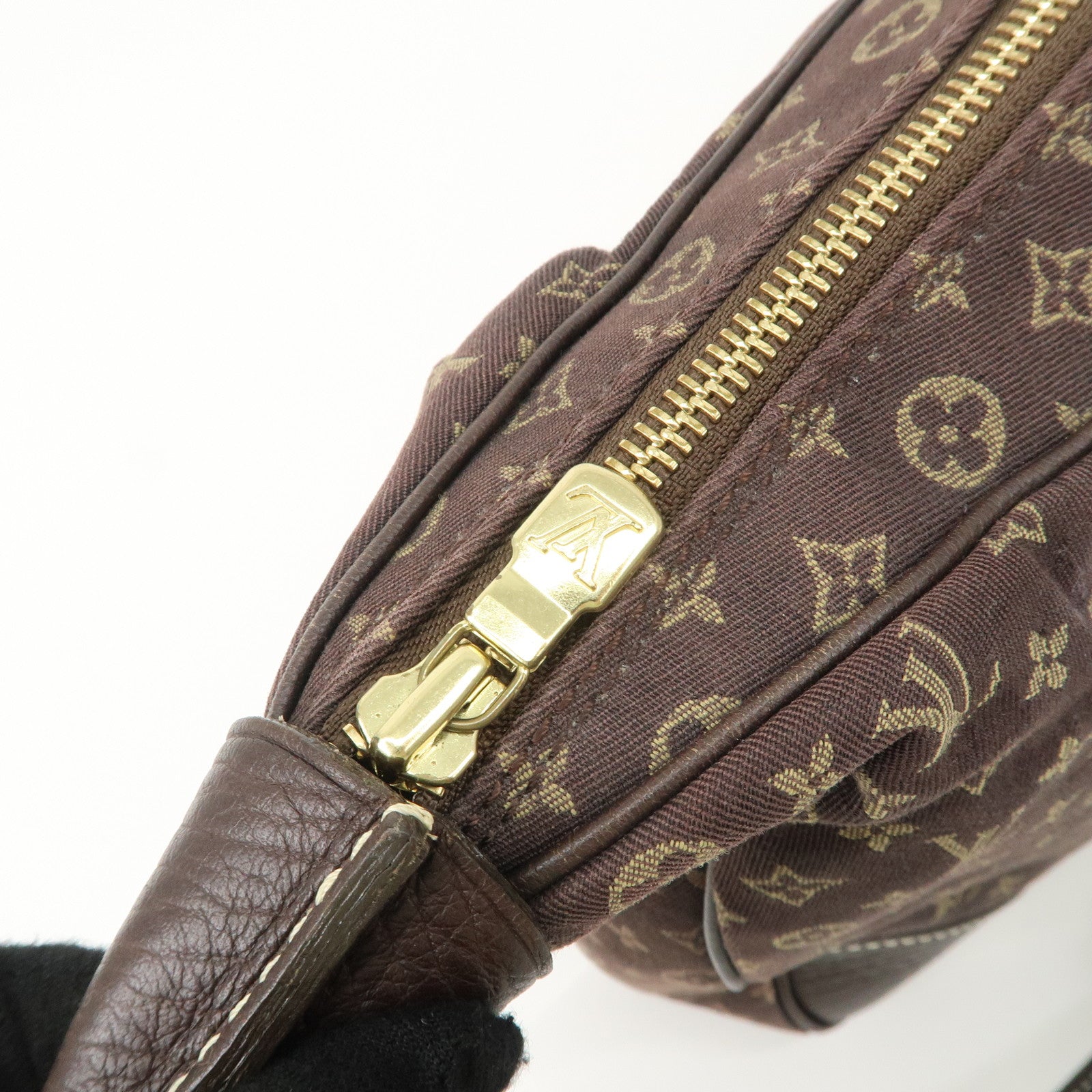 Louis Vuitton Monogram Mini Lin Boulogne Shoulder Bag Ebene M95225 Used