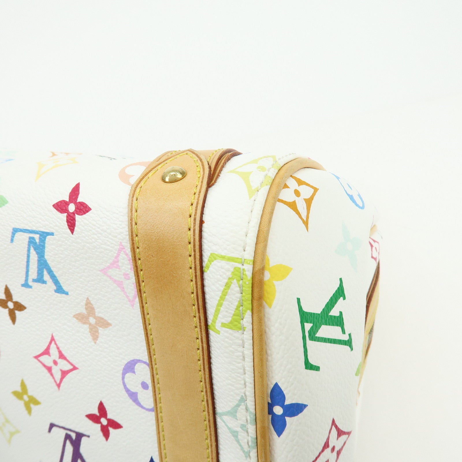 Louis Vuitton Monogram Priscilla Hand Bag Multicolor Blanc M40096