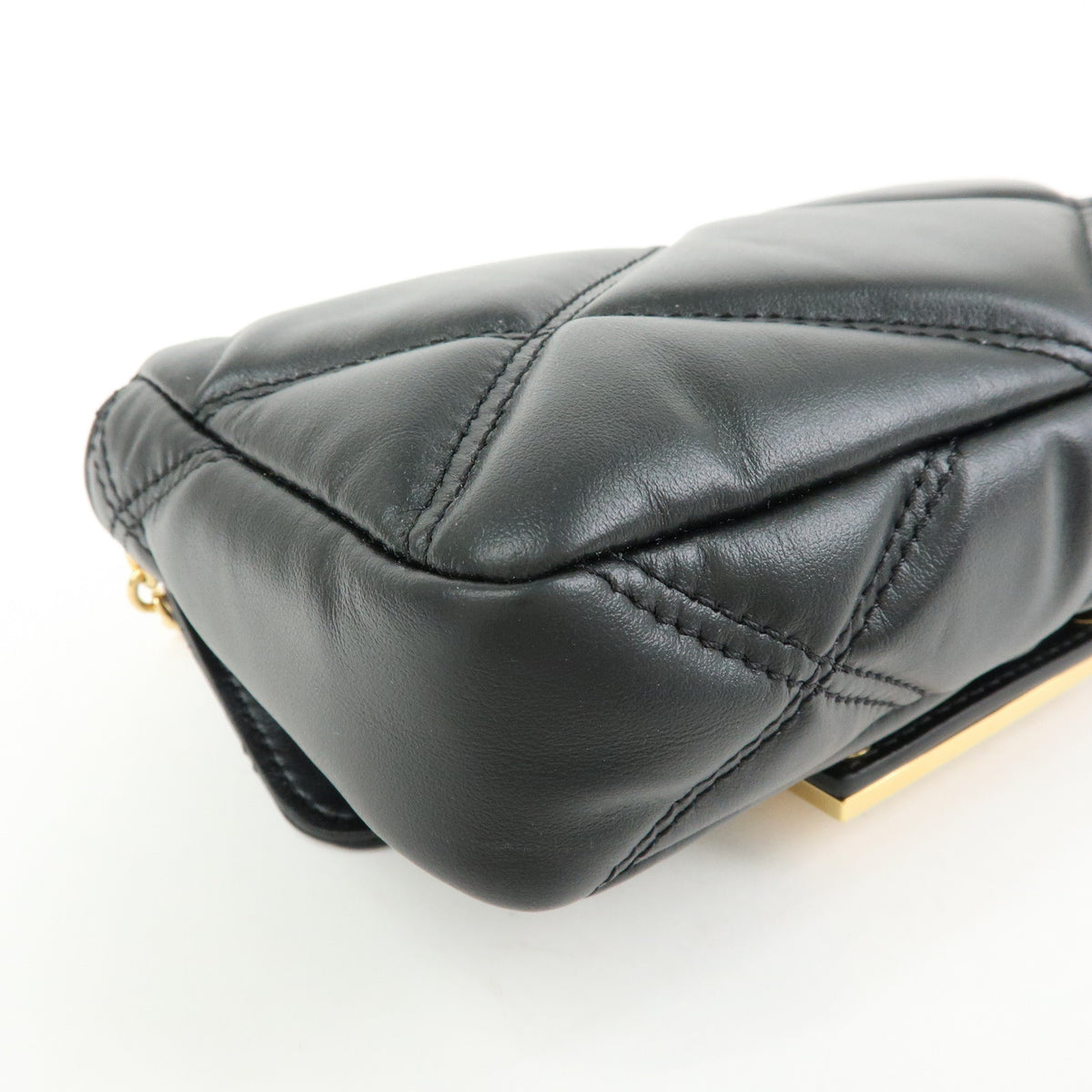 VERSACE Medusa Leather Chain Shoulder Bag Crossbody Bag Black