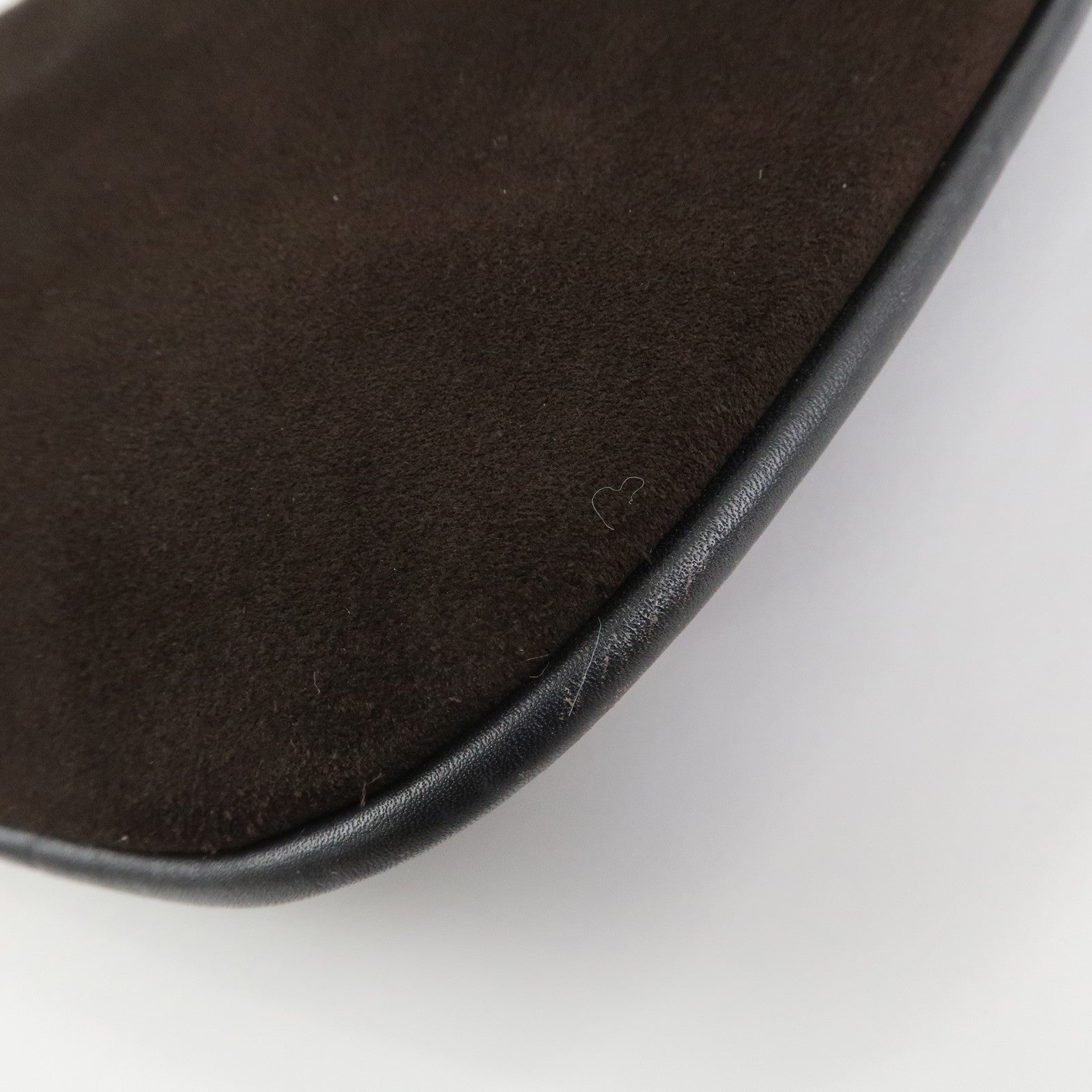 GUCCI Suede Leather Shoulder Bag Dark Brown 001・4030