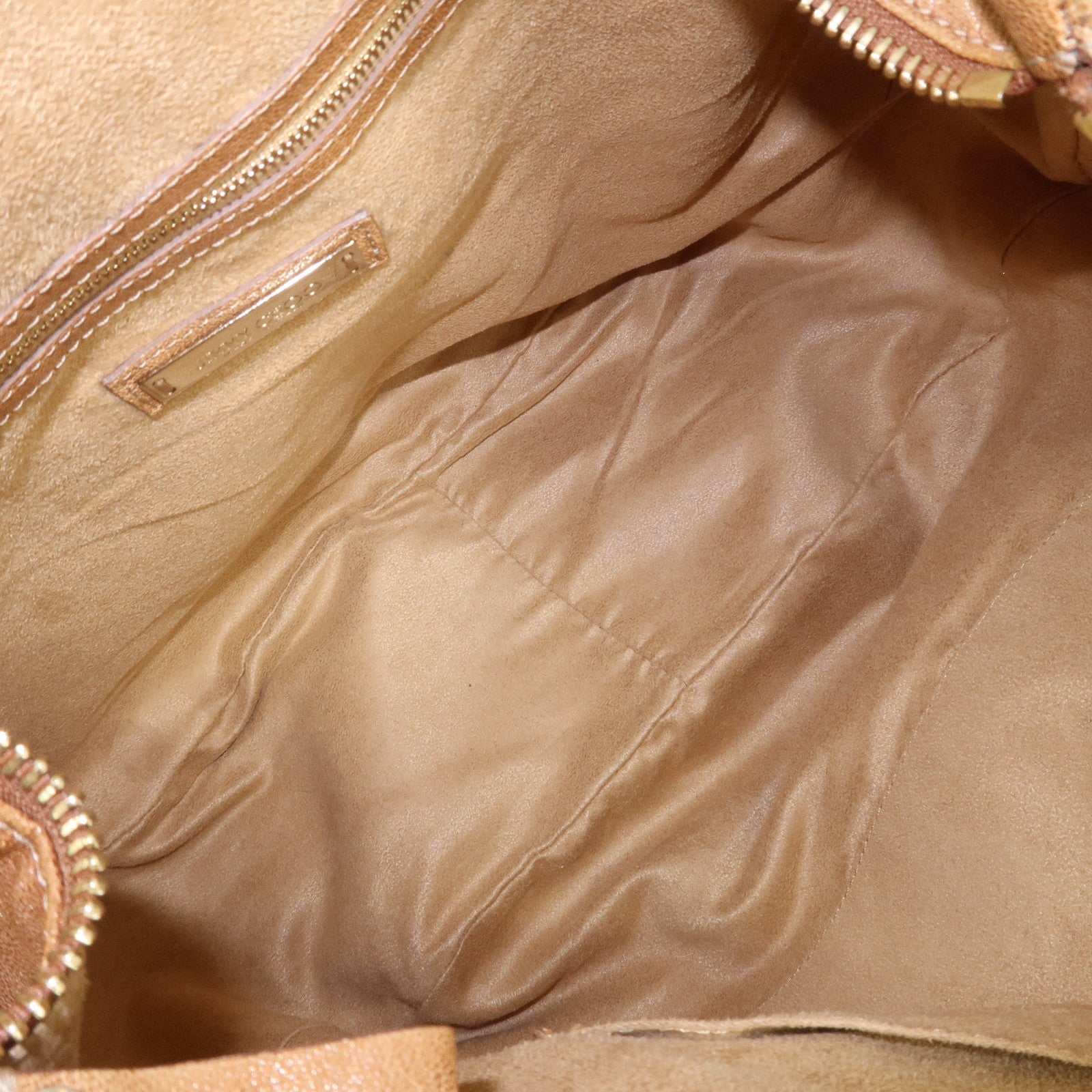 JIMMY CHOO Zodiac Sky Bag Leather Shoulder Bag Light Brown