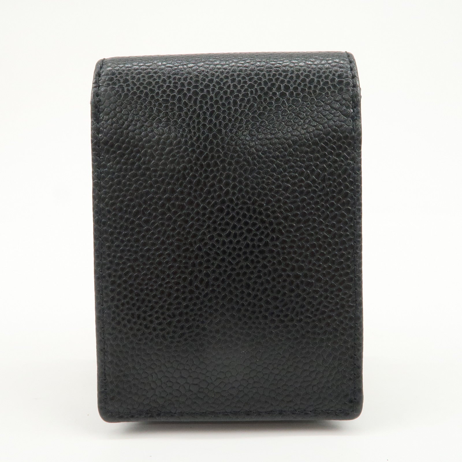CHANEL COCO Mark Caviarskin Cigarette Case Black A13511