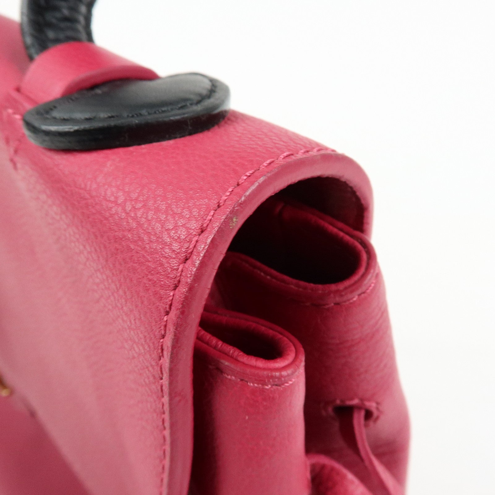 Louis Vuitton Lockme PM Leather Hand Shoulder Bag Fuchsia M50360