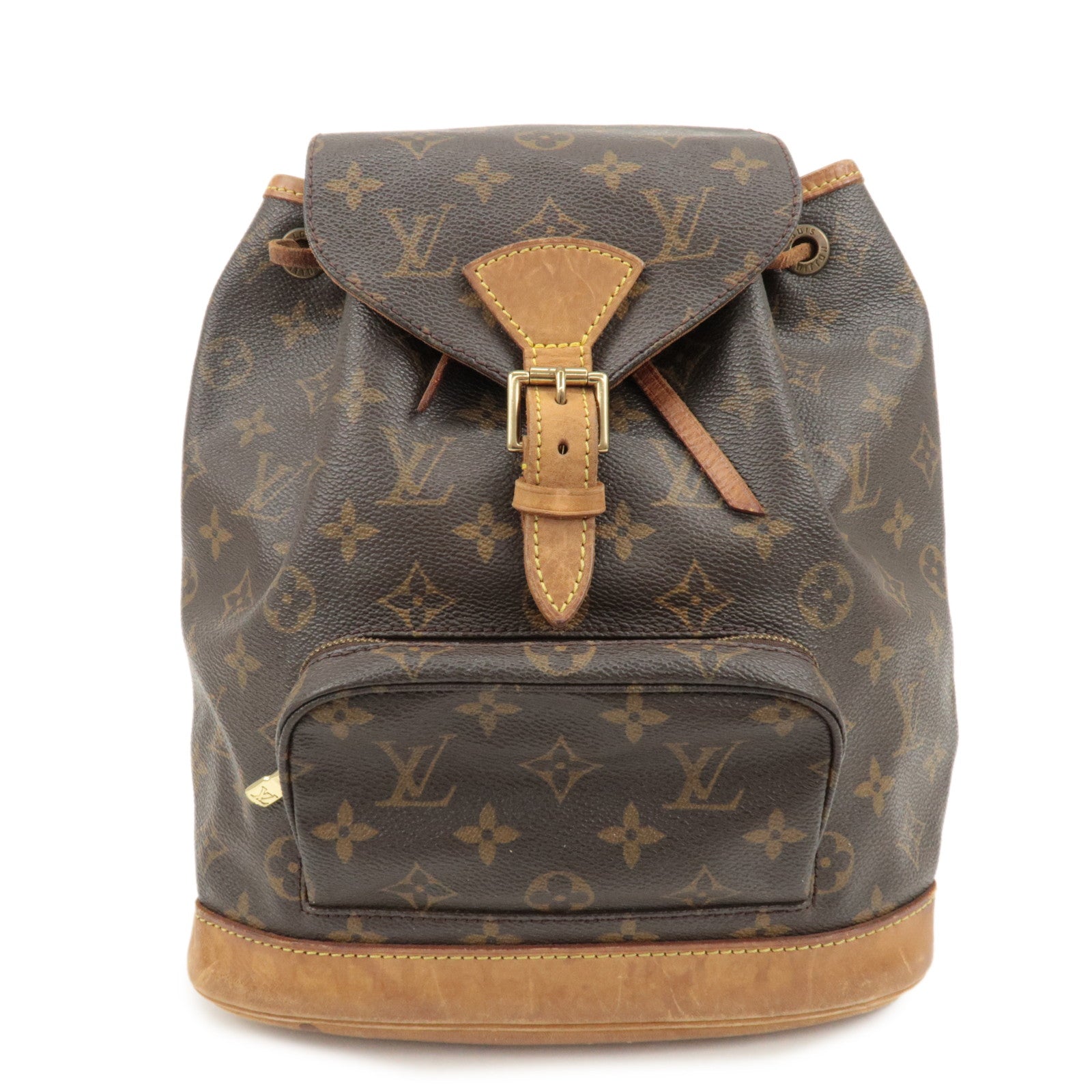 Louis Vuitton Monogram Montsouris MM Backpack Brown M51136 Used
