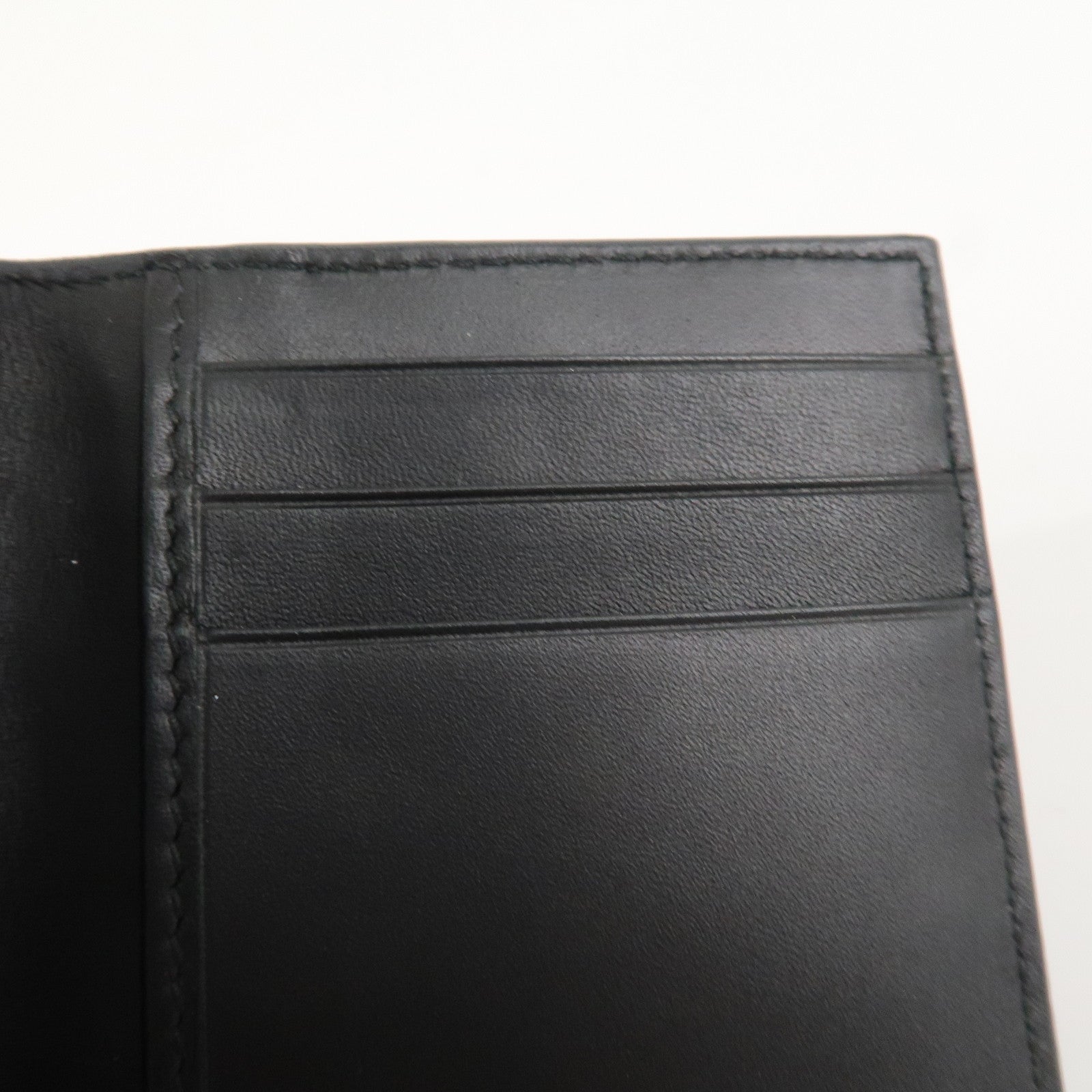 BOTTEGA VENETA Intrecciato Leather Card Case Black