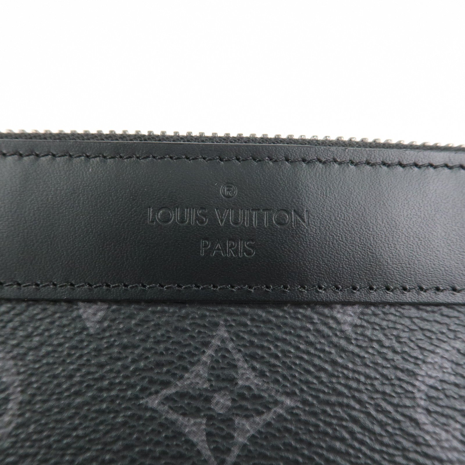 Louis Vuitton Monogram Eclips Pochette Discovery PM Pouch M44323