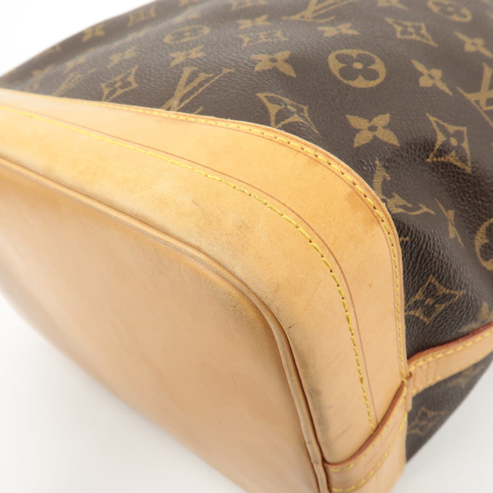 Louis Vuitton Monogram Noe Shoulder Bag Hand Bag Brown M42224 Used