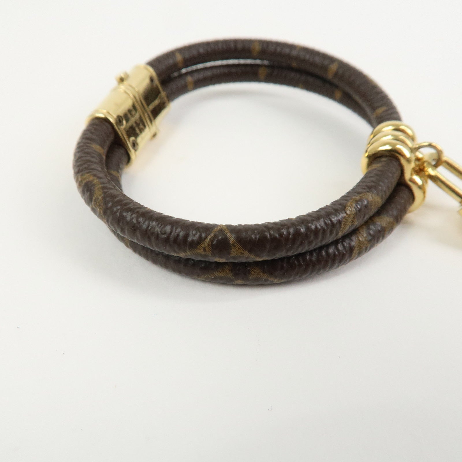 Louis Vuitton Monogram Keep It Twice Bracelet Monogram Gold M6640F