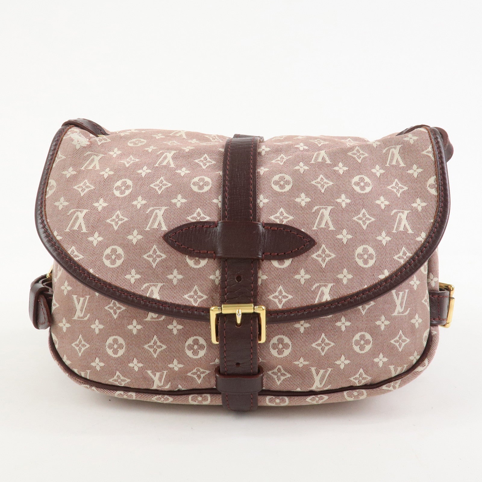 Louis Vuitton Monogram Idylle Saumur PM Shoulder Bag Sepia M40669