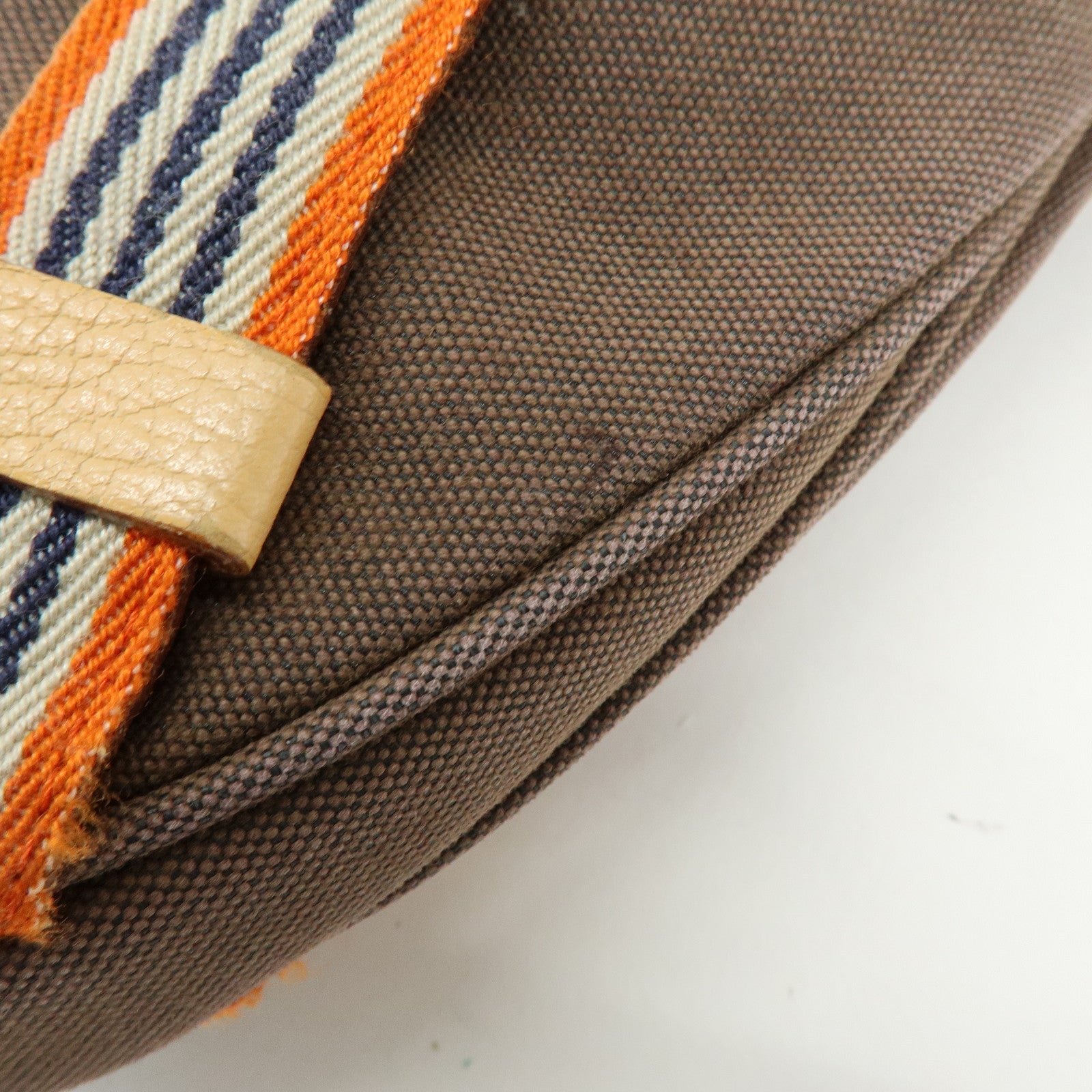 BURBERRY Blue Label Canvas Leather Shoulder Crossbody Bag Brown