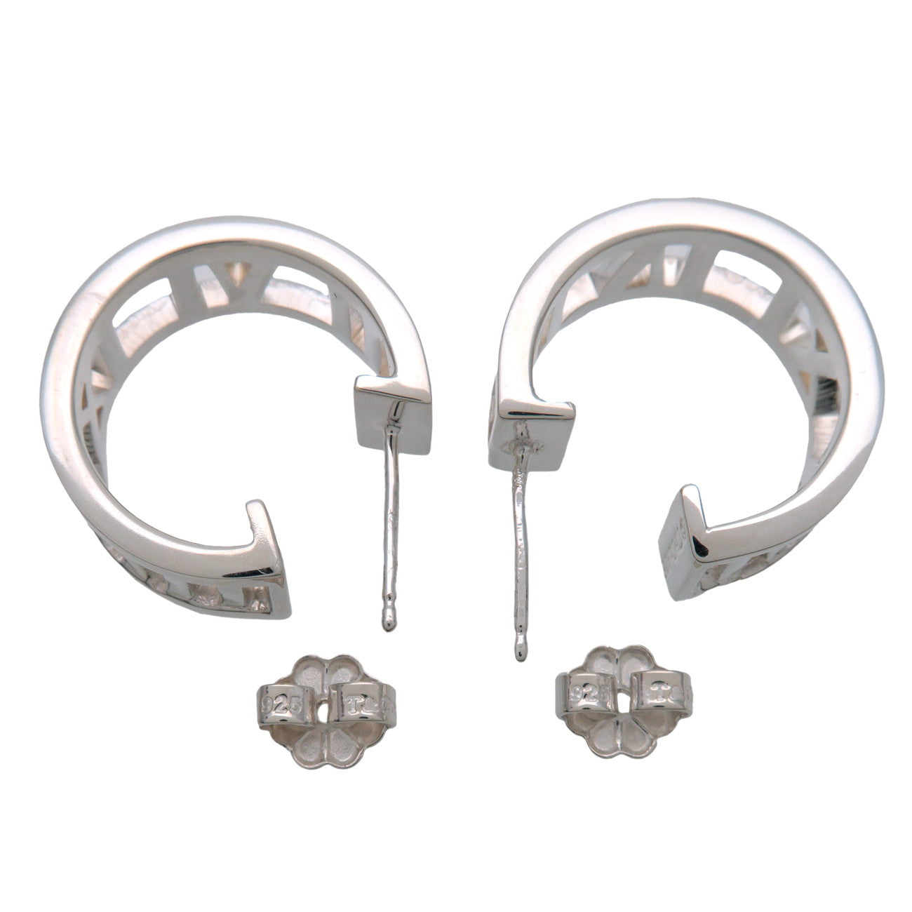Tiffany & Co Atlas Hoop Earrings SV925 Silver