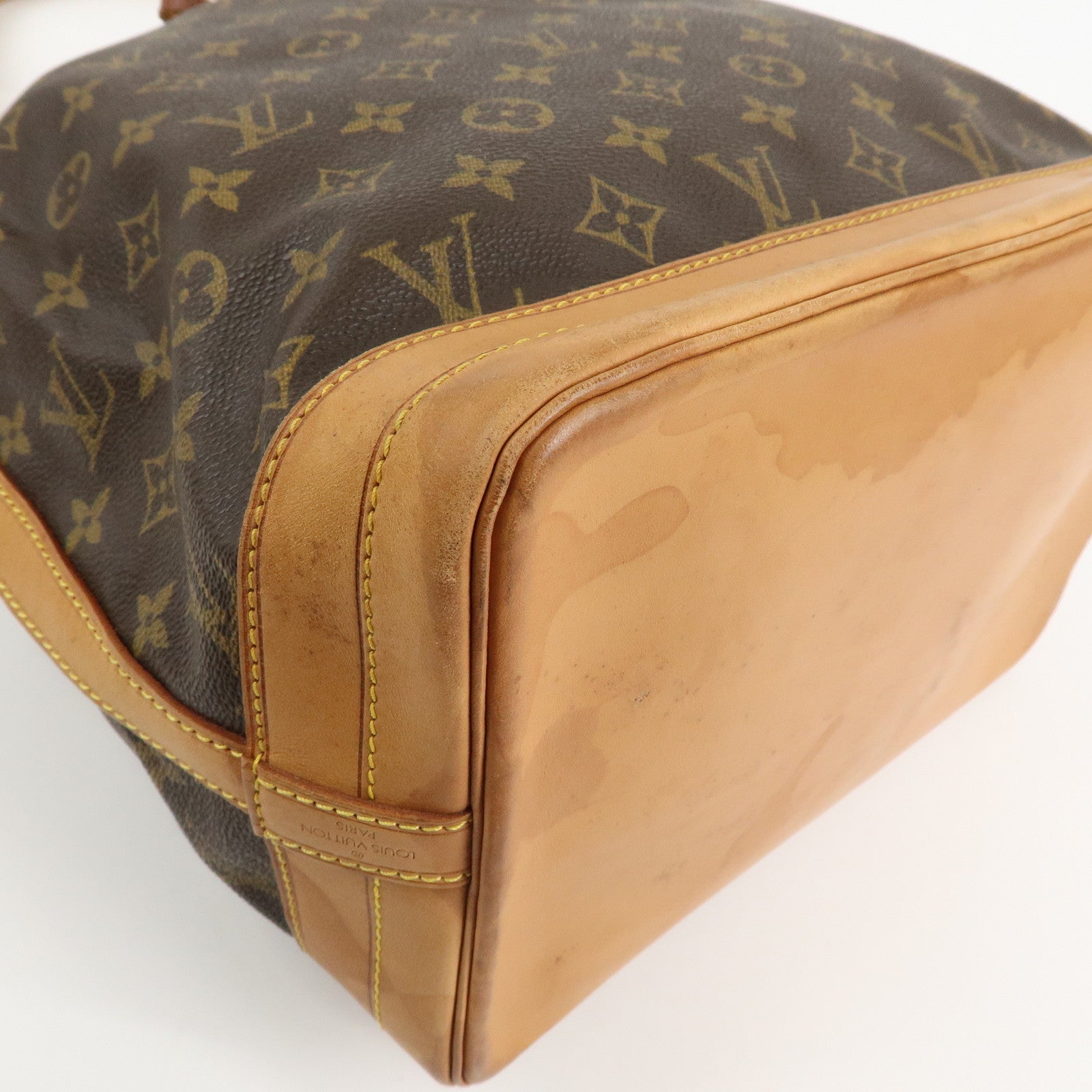 Louis Vuitton Monogram Noe Shoulder Bag Hand Bag Brown M42224 Used
