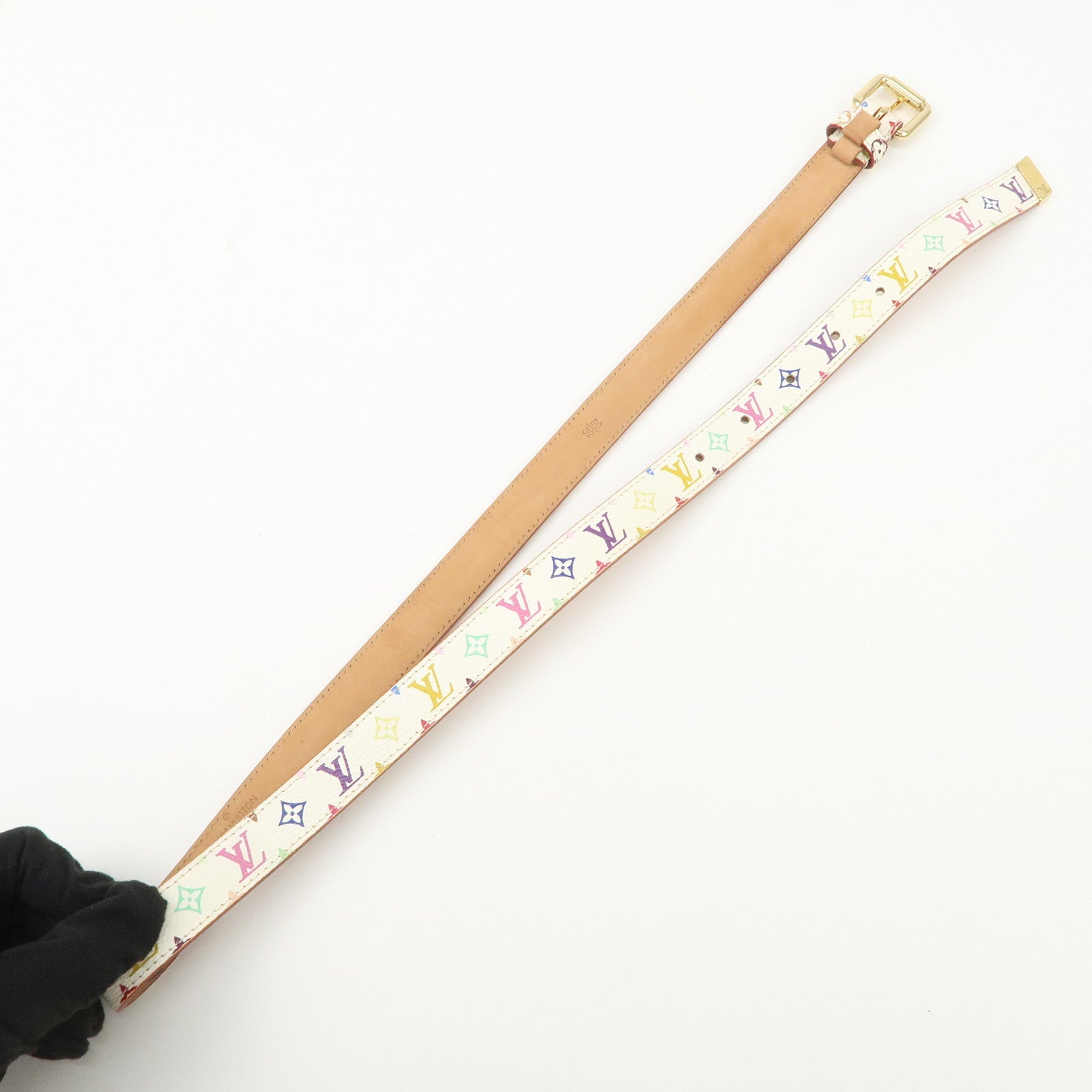Louis Vuitton Monogram Multicolor Saint Tulle Carre Belt M9270