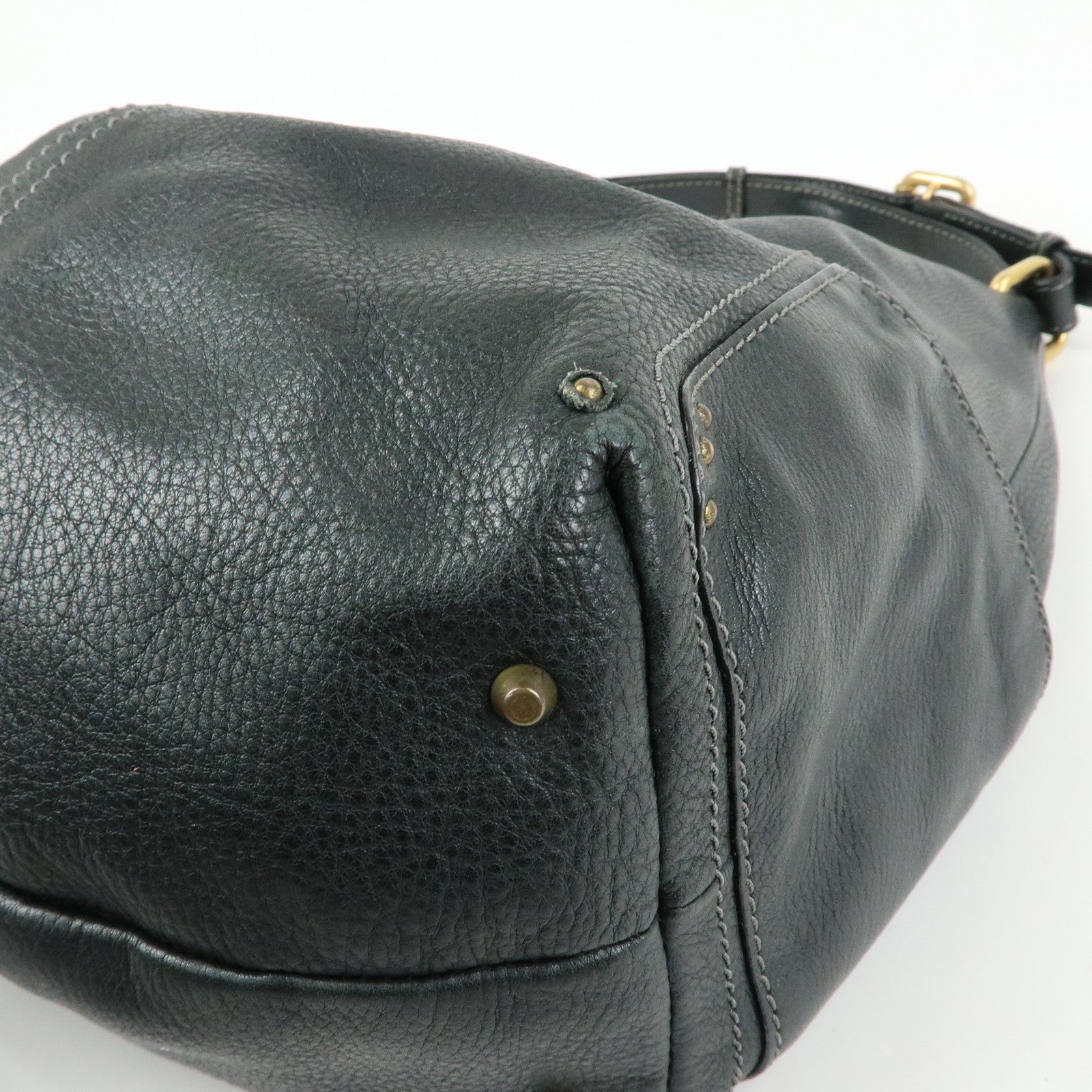 Chloe Paddington Leather Shoulder Bag Hand Bag Black
