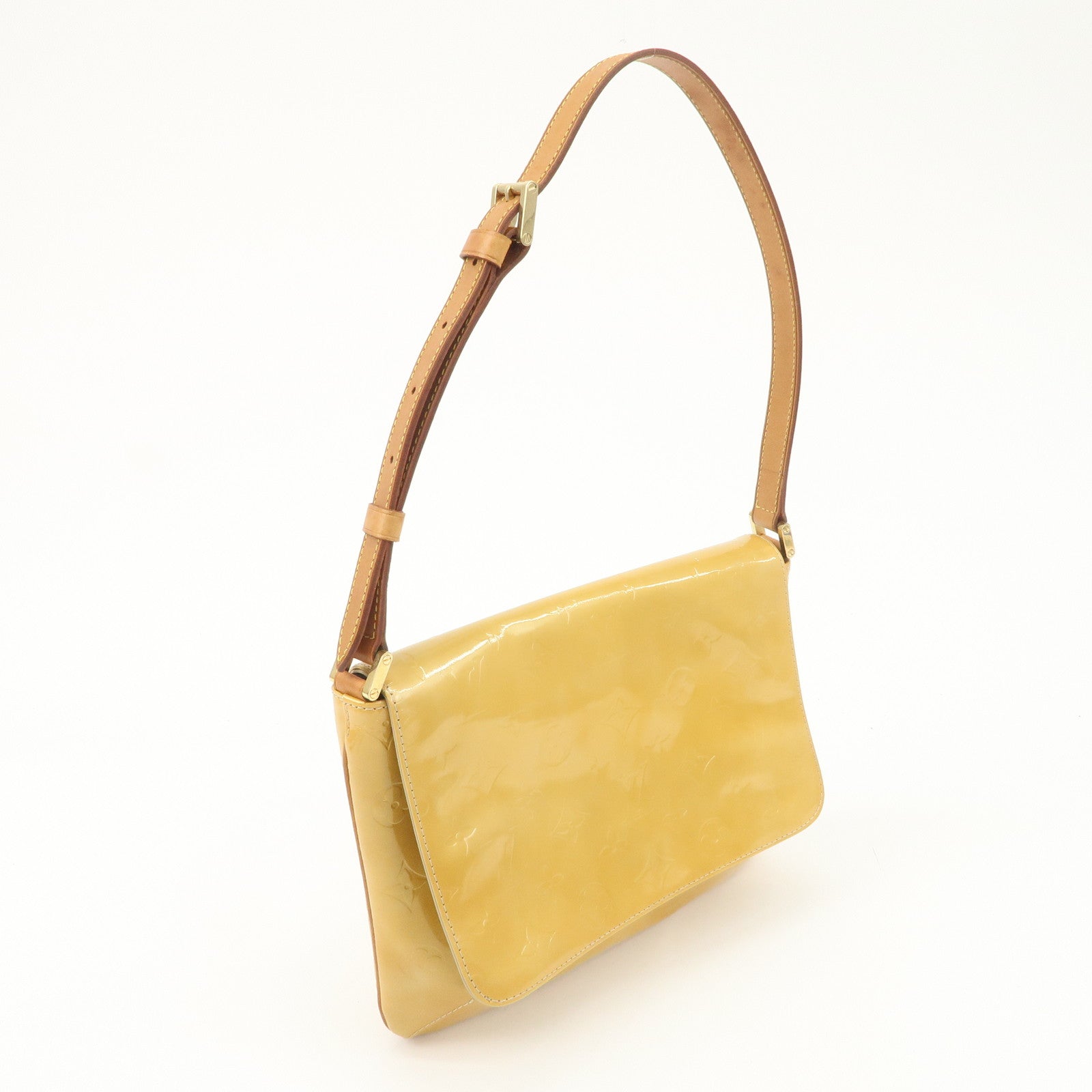 Louis Vuitton Vernis Thompson Street Shoulder Bag Beige M91008 Used