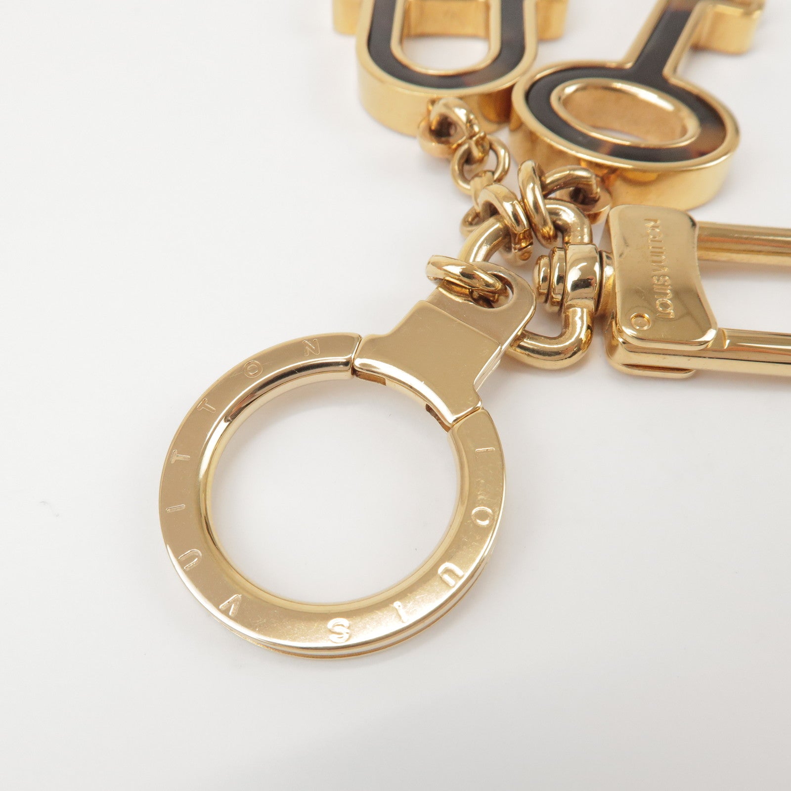 Louis Vuitton Porte Cles Confidence Bag Charm Key Chain Gold M65088