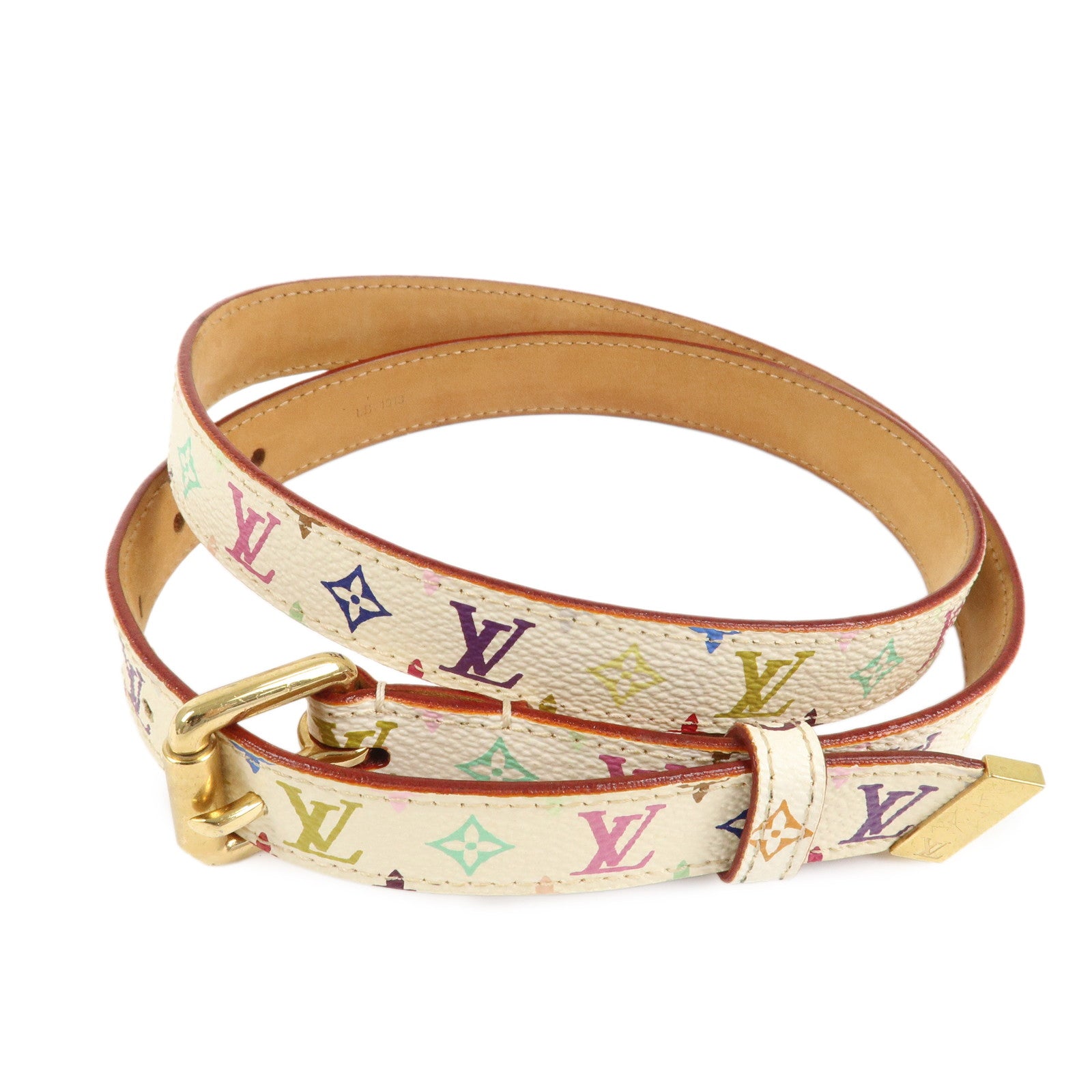 Louis Vuitton Ceinture Monogram Multicolor Leather Belt M9272W Used