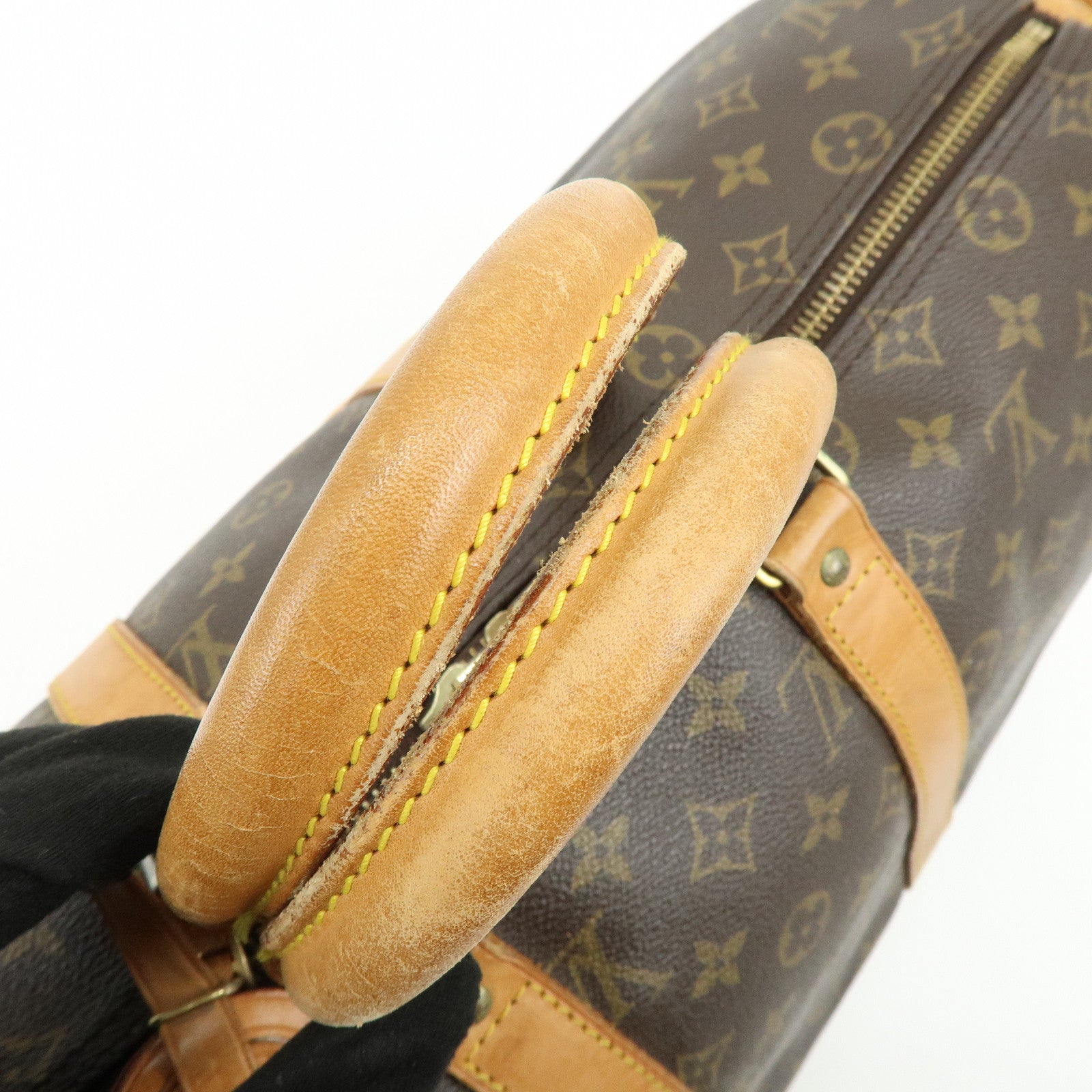 Louis Vuitton Monogram Keep All Bandouliere 45 Boston Bag M41418