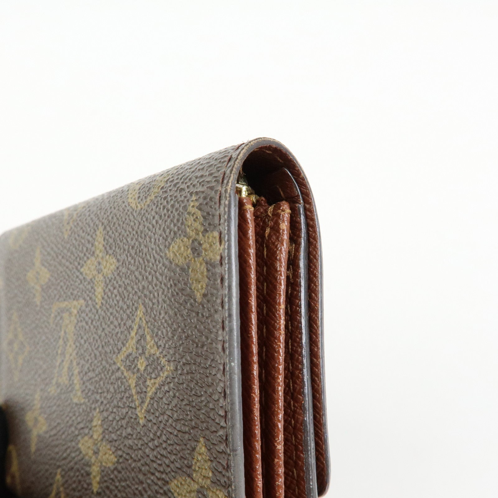 Louis Vuitton Monogram Porte Monnaie Zip Bifold Wallet M61735