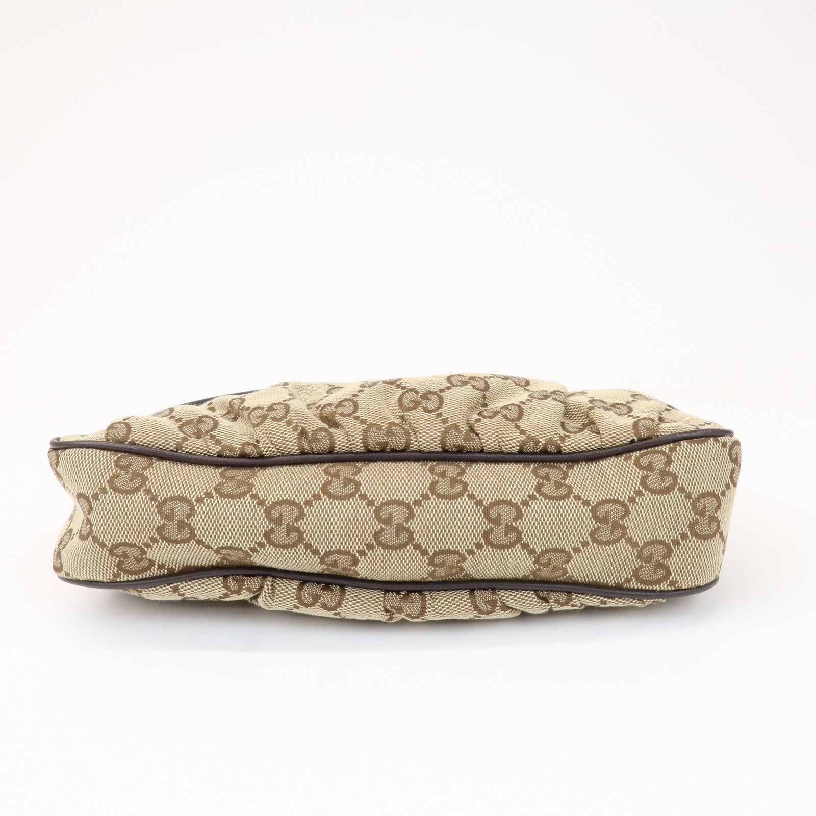 GUCCI Lovely Heart GG Canvas Leather Hand Bag Shoulder Bag 245938