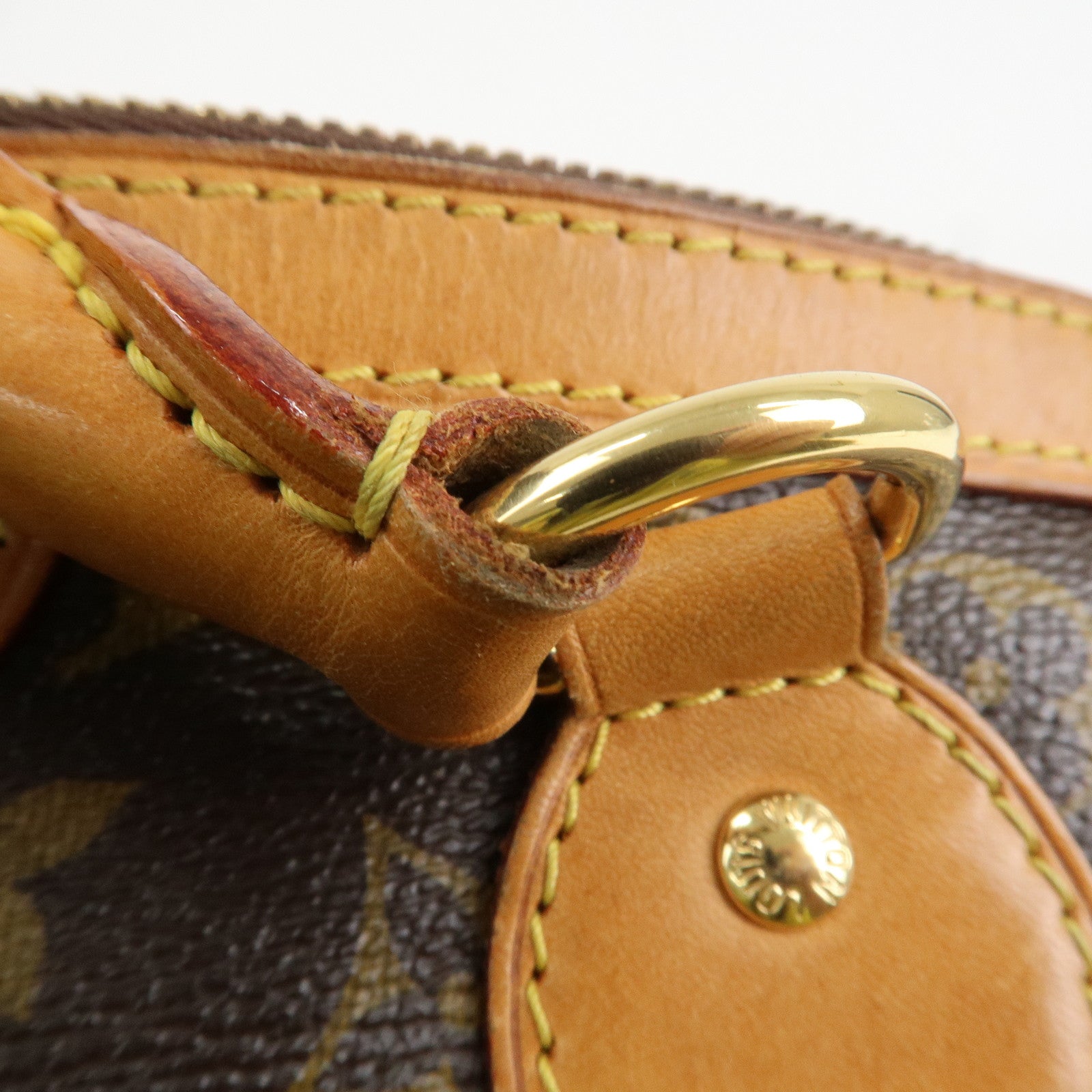 Louis Vuitton Monogram Tivoli PM Hand Bag Shoulder Bag Brown M40143 Used