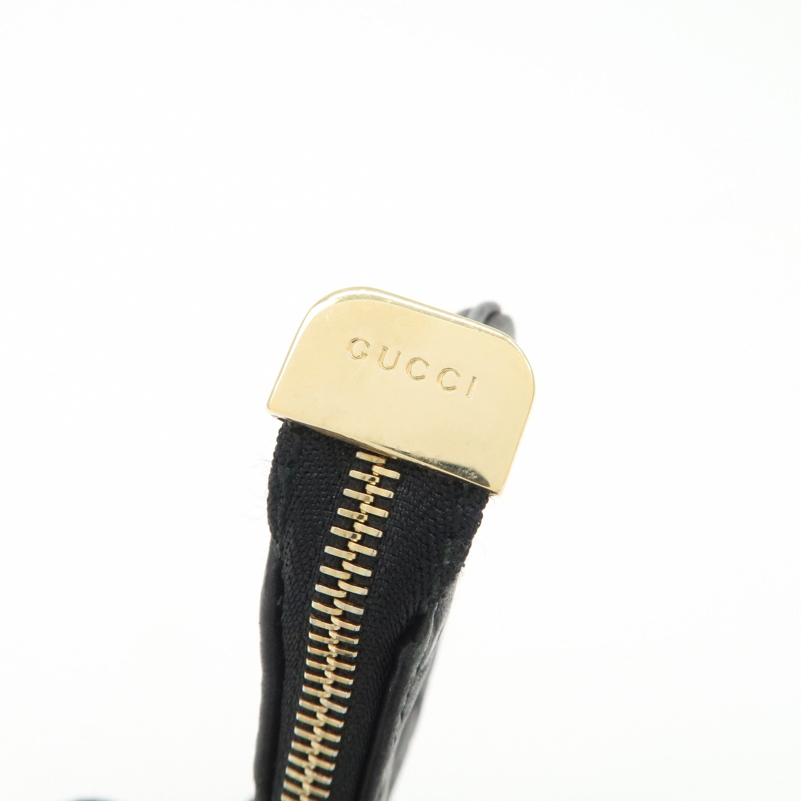 GUCCI Guccissima Leather Coin Case Key Case Black 233183