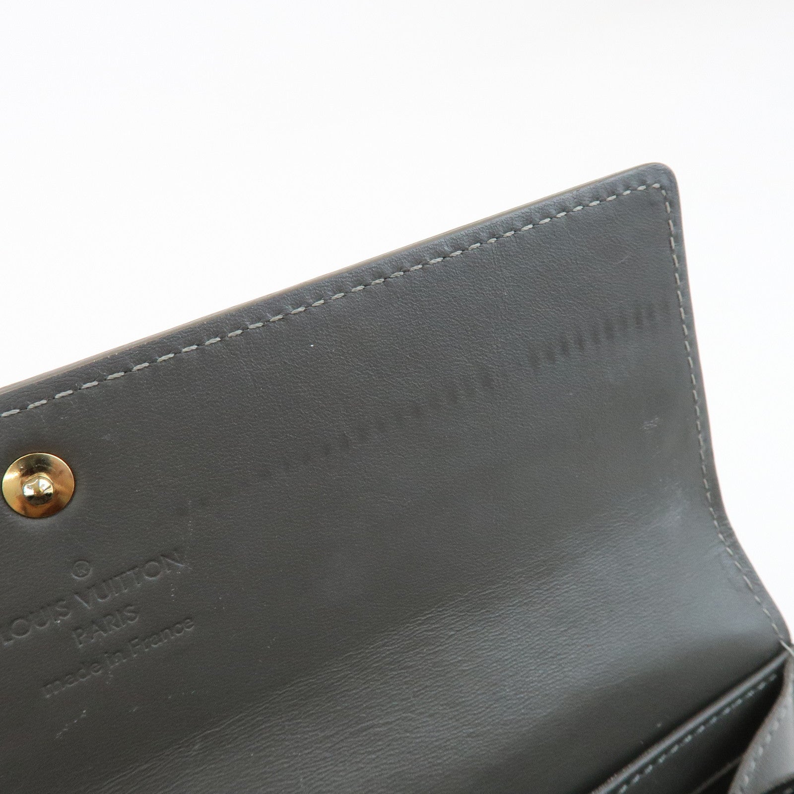Louis Vuitton Monogram Vernis Leather Set of 2 Wallet M91532/M91536