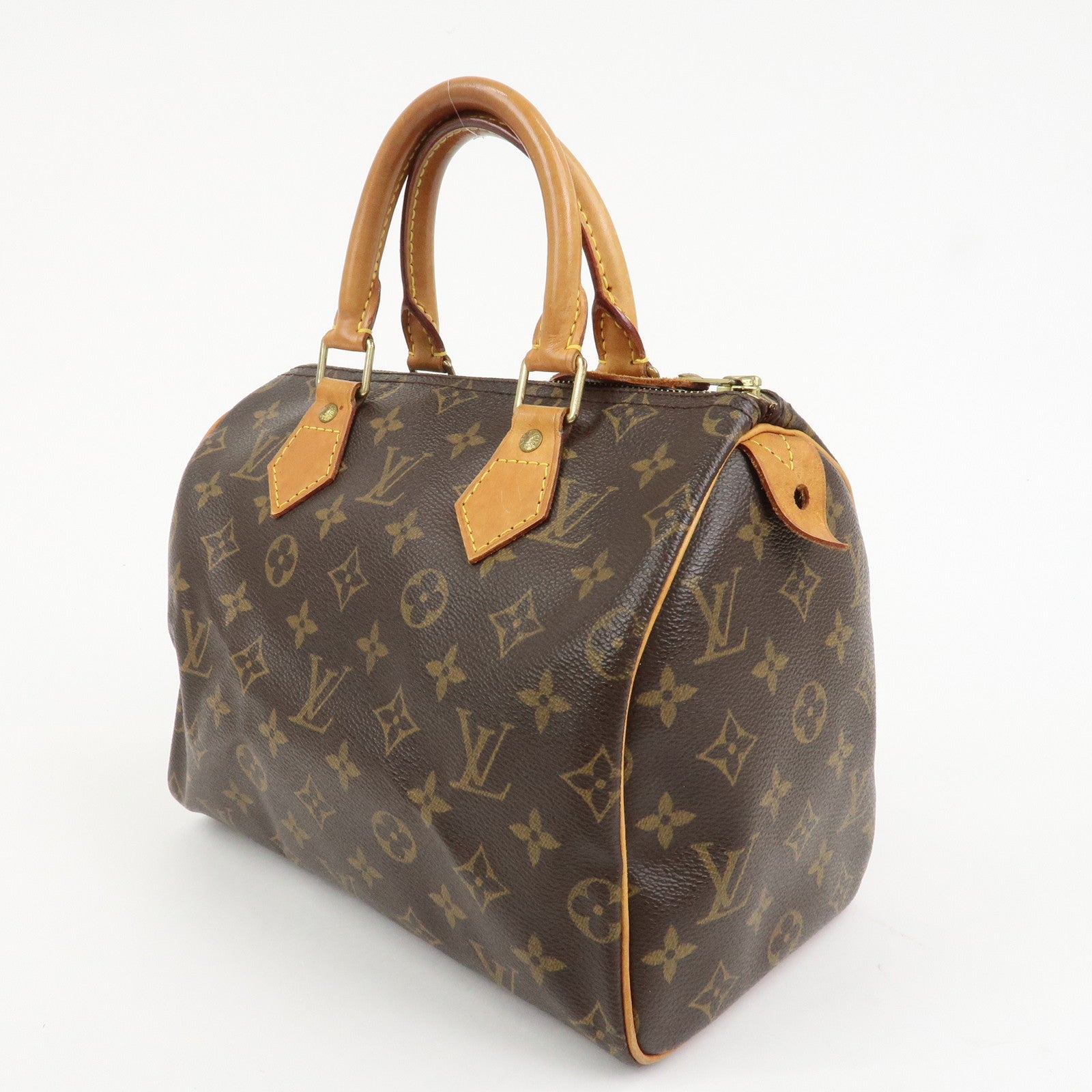 Louis Vuitton Monogram Speedy 25 Boston Bag Hand Bag Brown M41528