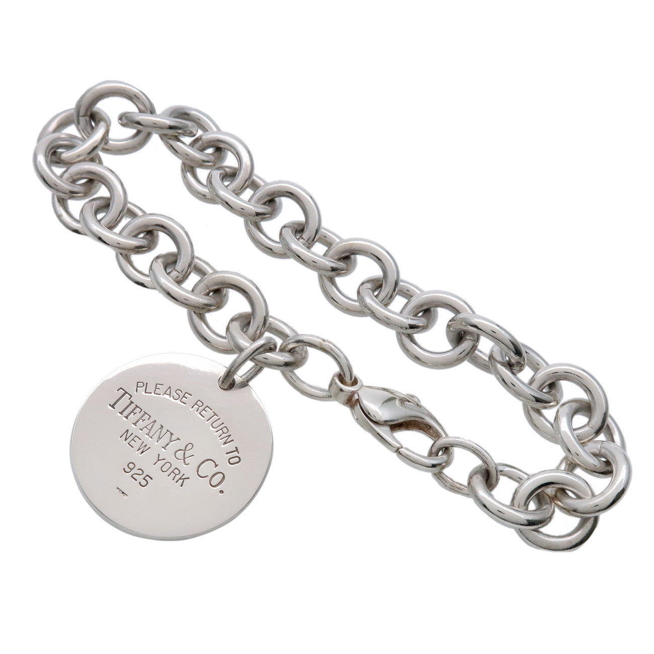 Tiffany & Co Return to Tiffany Round Tag Bracelet SV925 Silver