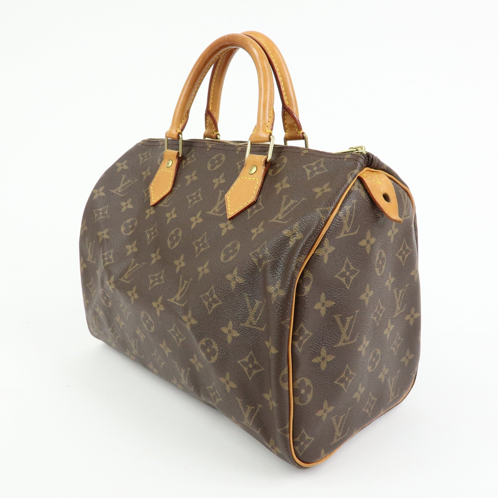 Louis Vuitton Monogram Speedy 30 Boston Bag Hand Bag Brown M41526