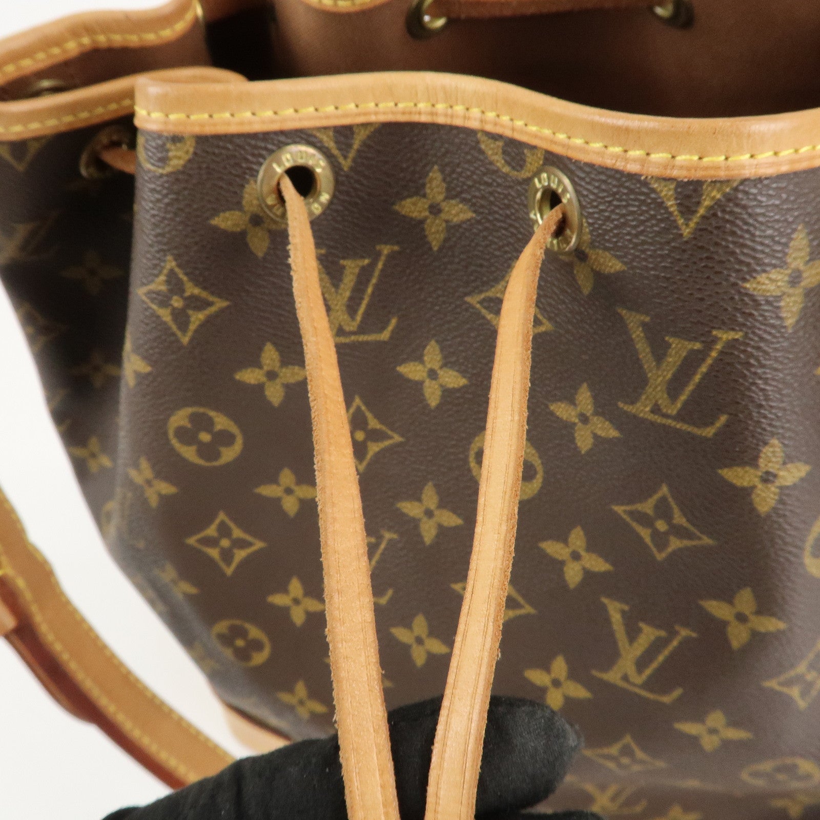 Louis Vuitton Monogram Noe Shoulder Bag Hand Bag Brown M42224 Used