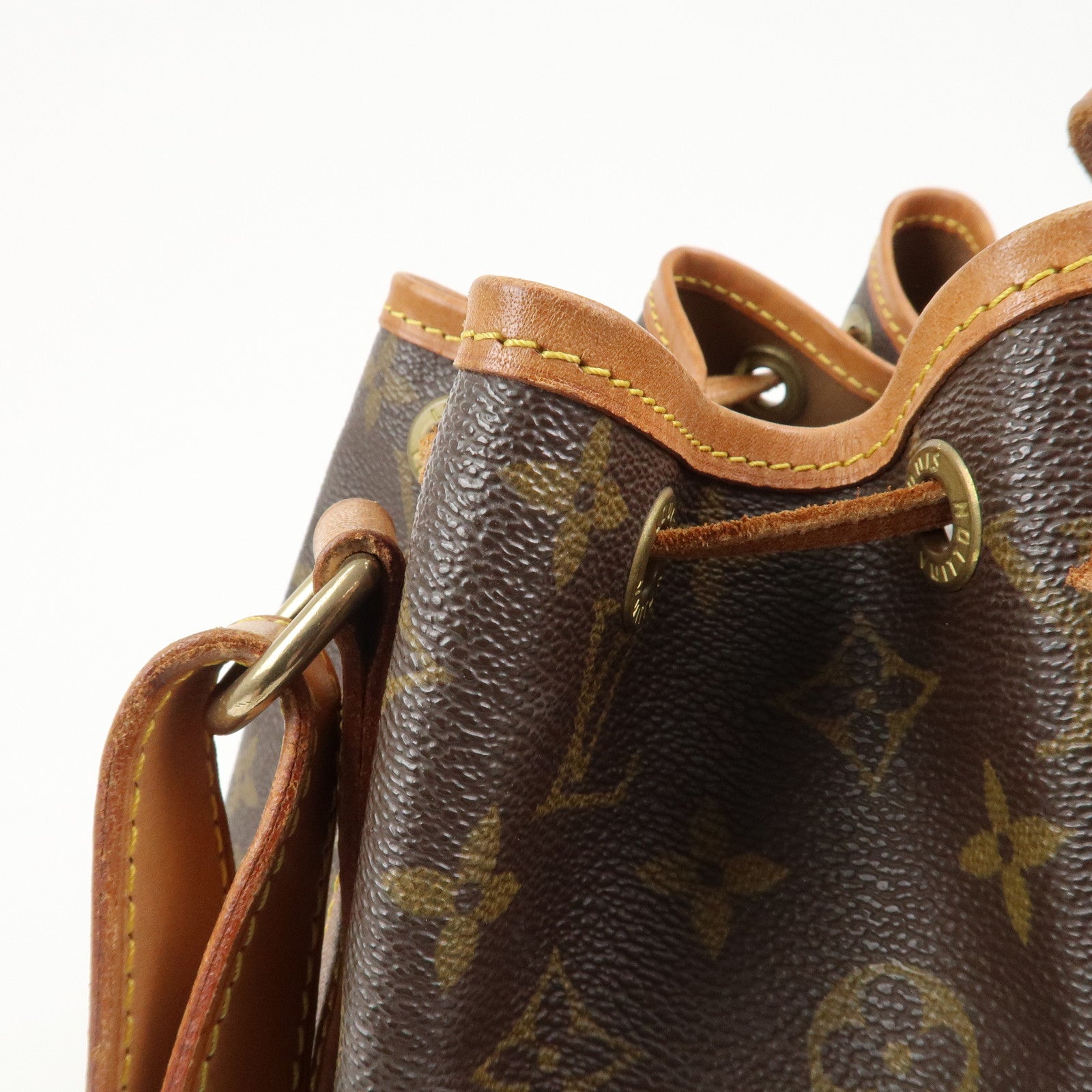 Louis Vuitton Monogram Petit Noe Shoulder Bag Brown M42226